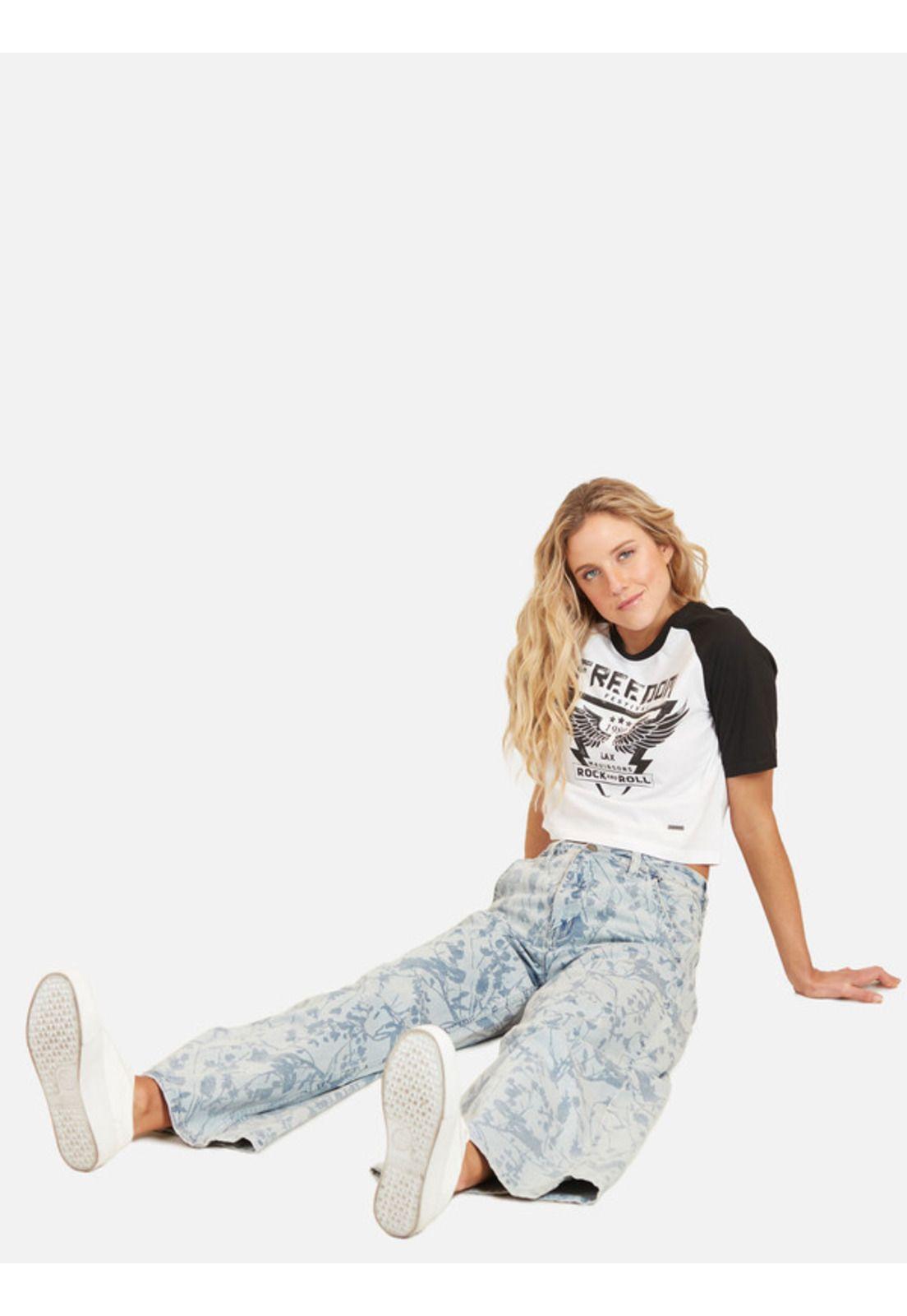 Polera Black And White Mujer Blanco Maui And Sons-3