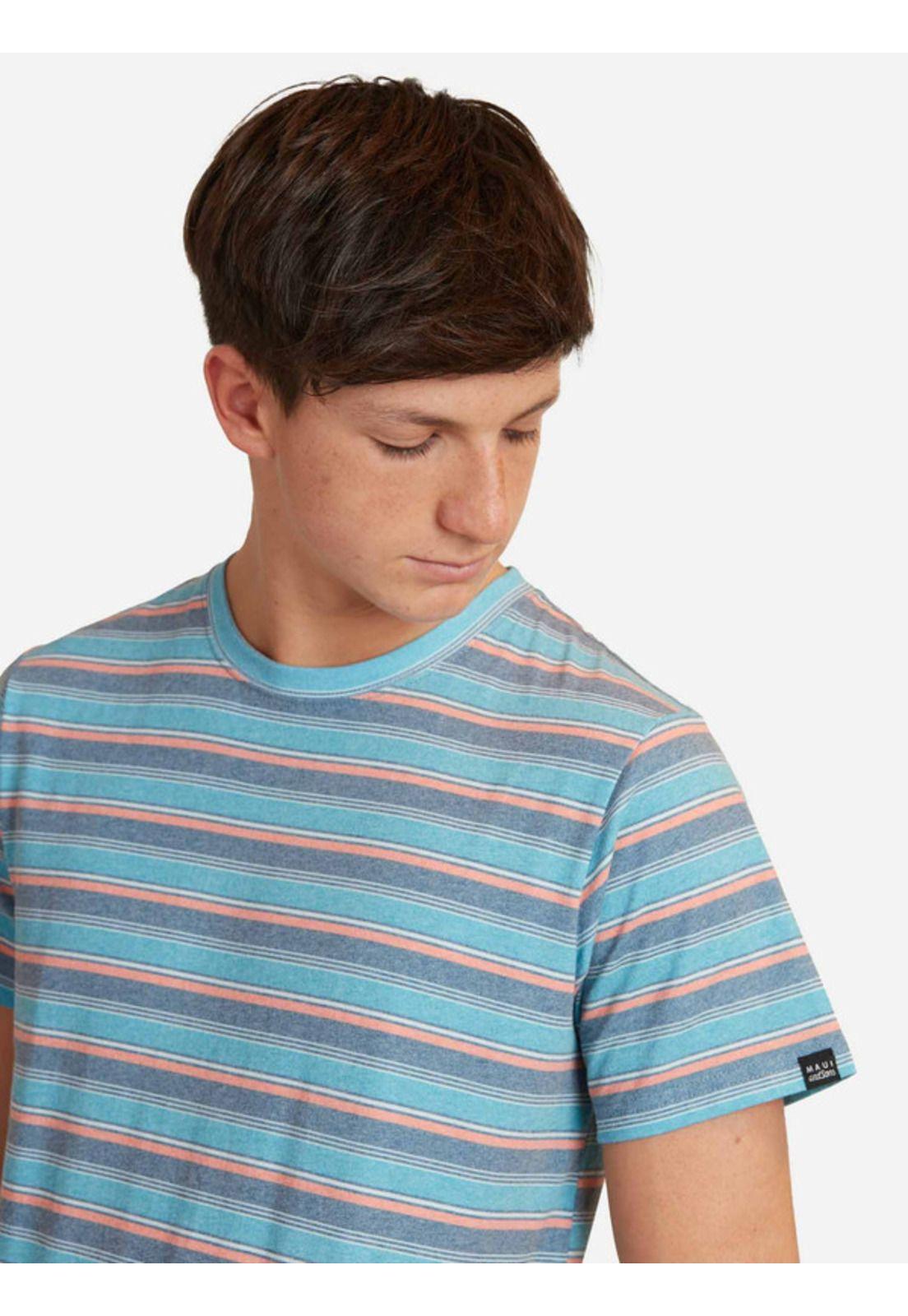 Polera Lines Summer Print Hombre Multicolor Maui And Sons-2