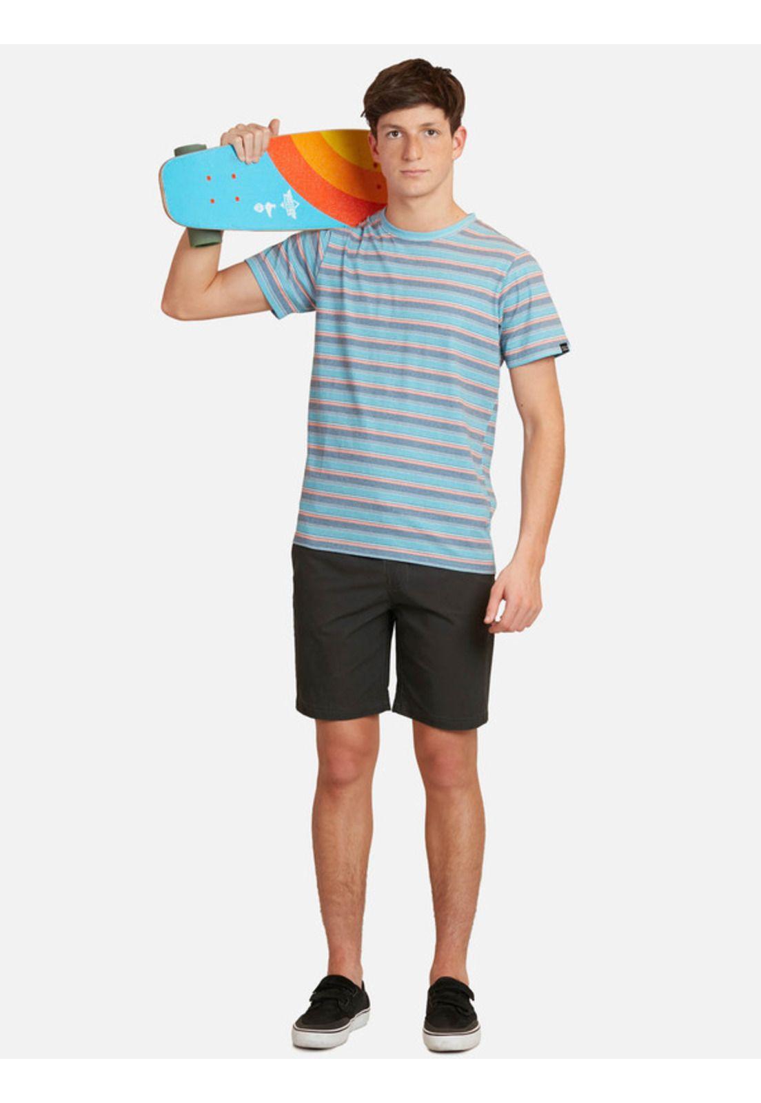 Polera Lines Summer Print Hombre Multicolor Maui And Sons-3