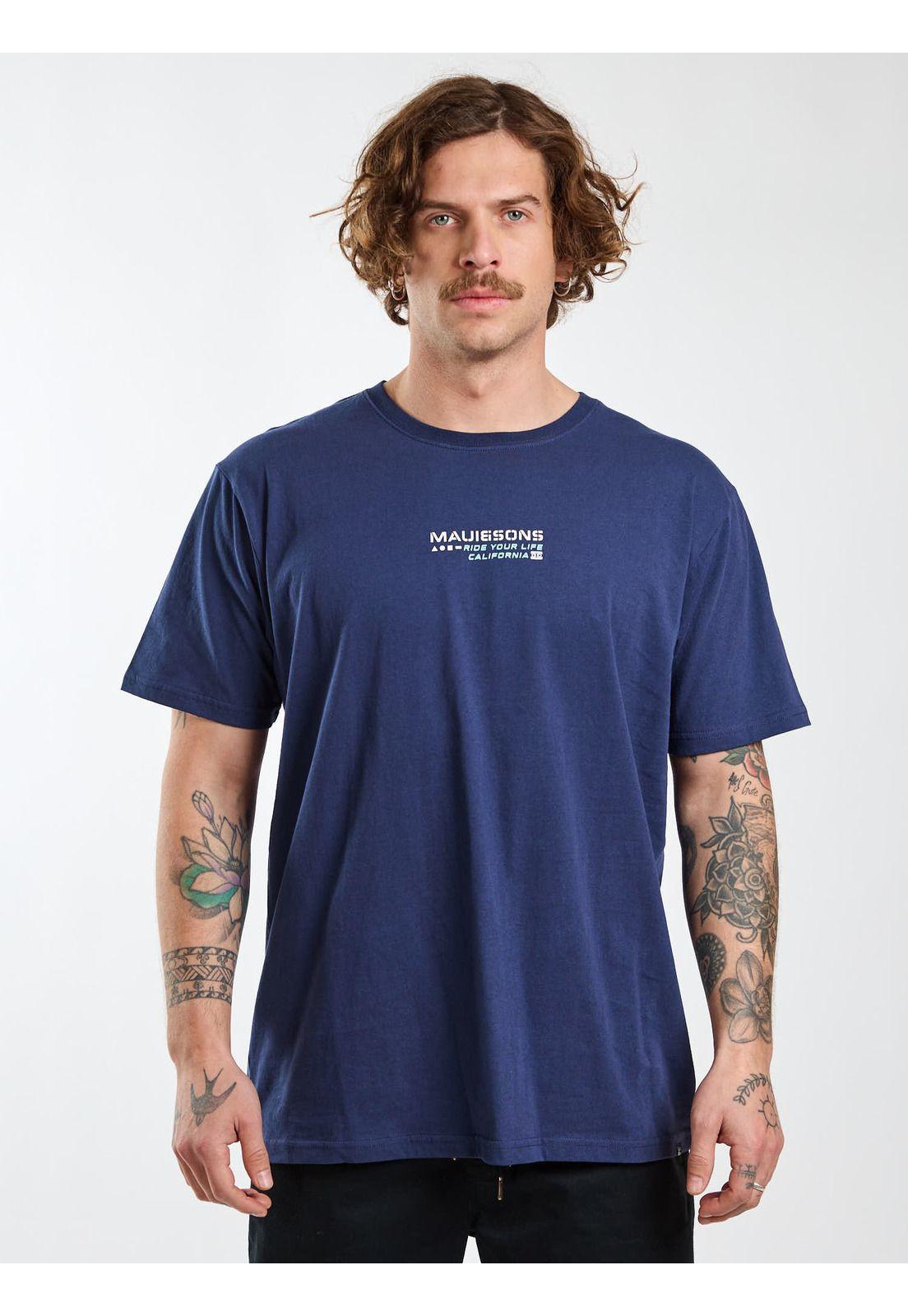 Polera MC Vibes Azul Hombre Maui and Sons-0