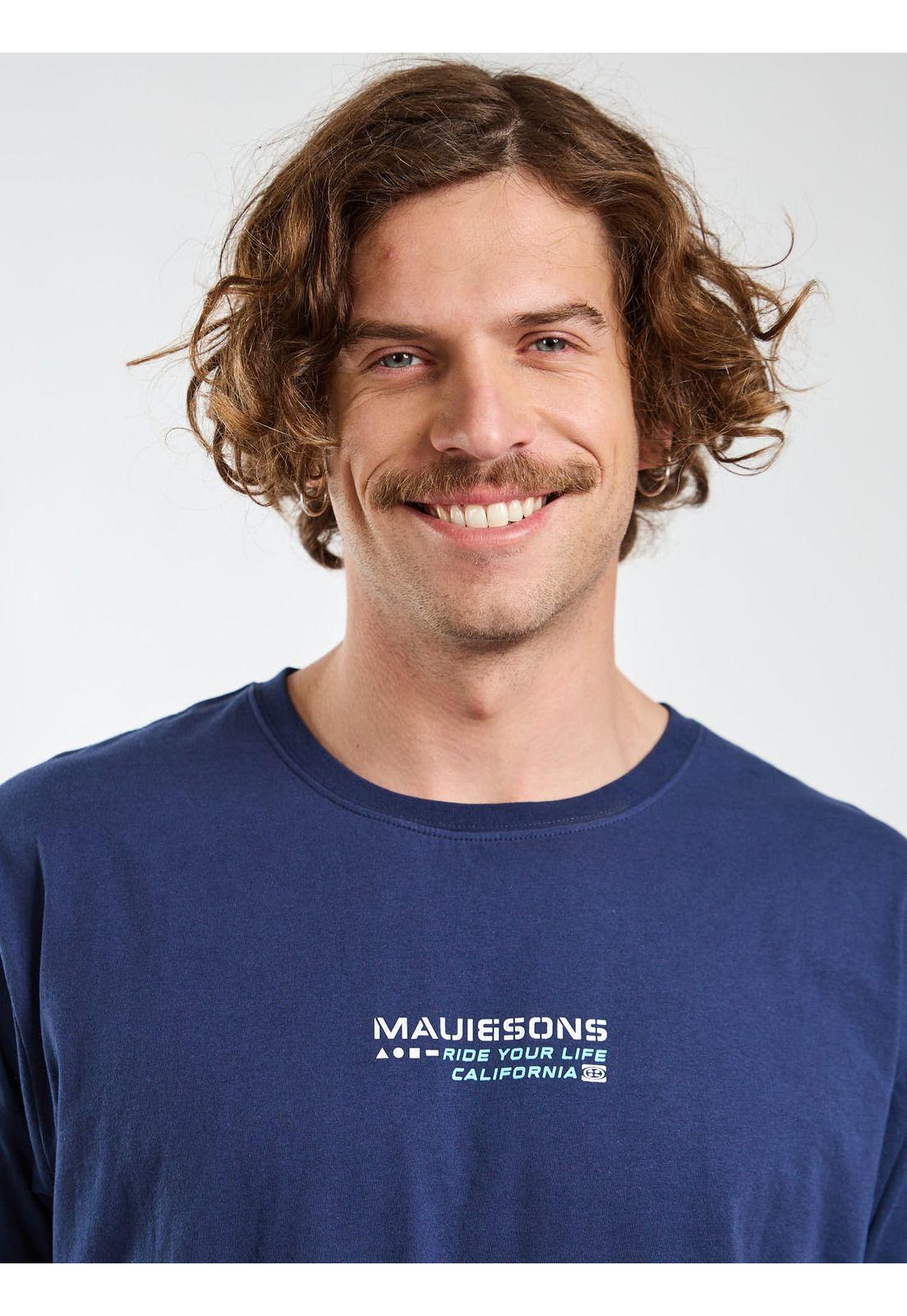 Polera MC Vibes Azul Hombre Maui and Sons-3