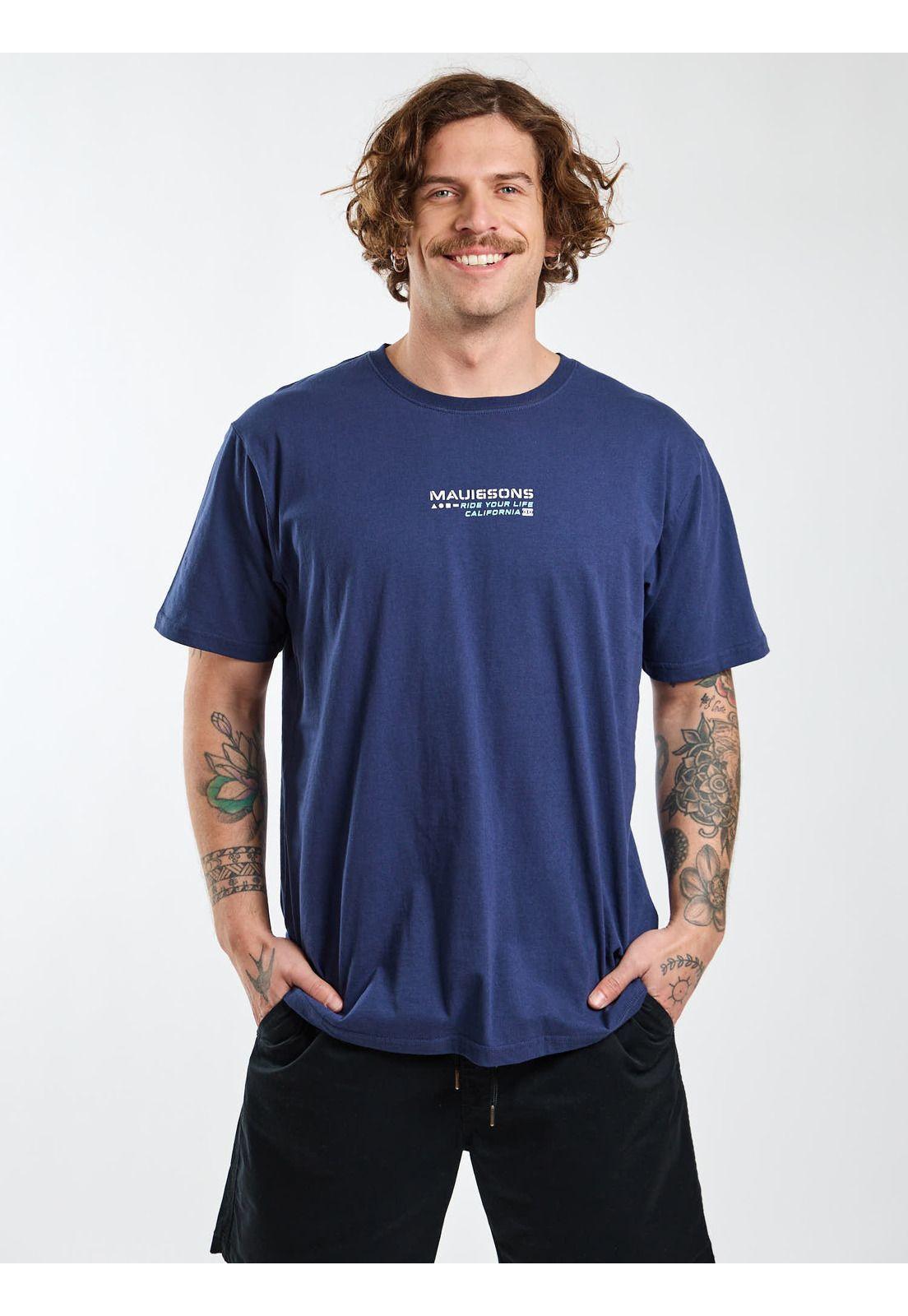 Polera MC Vibes Azul Hombre Maui and Sons-5