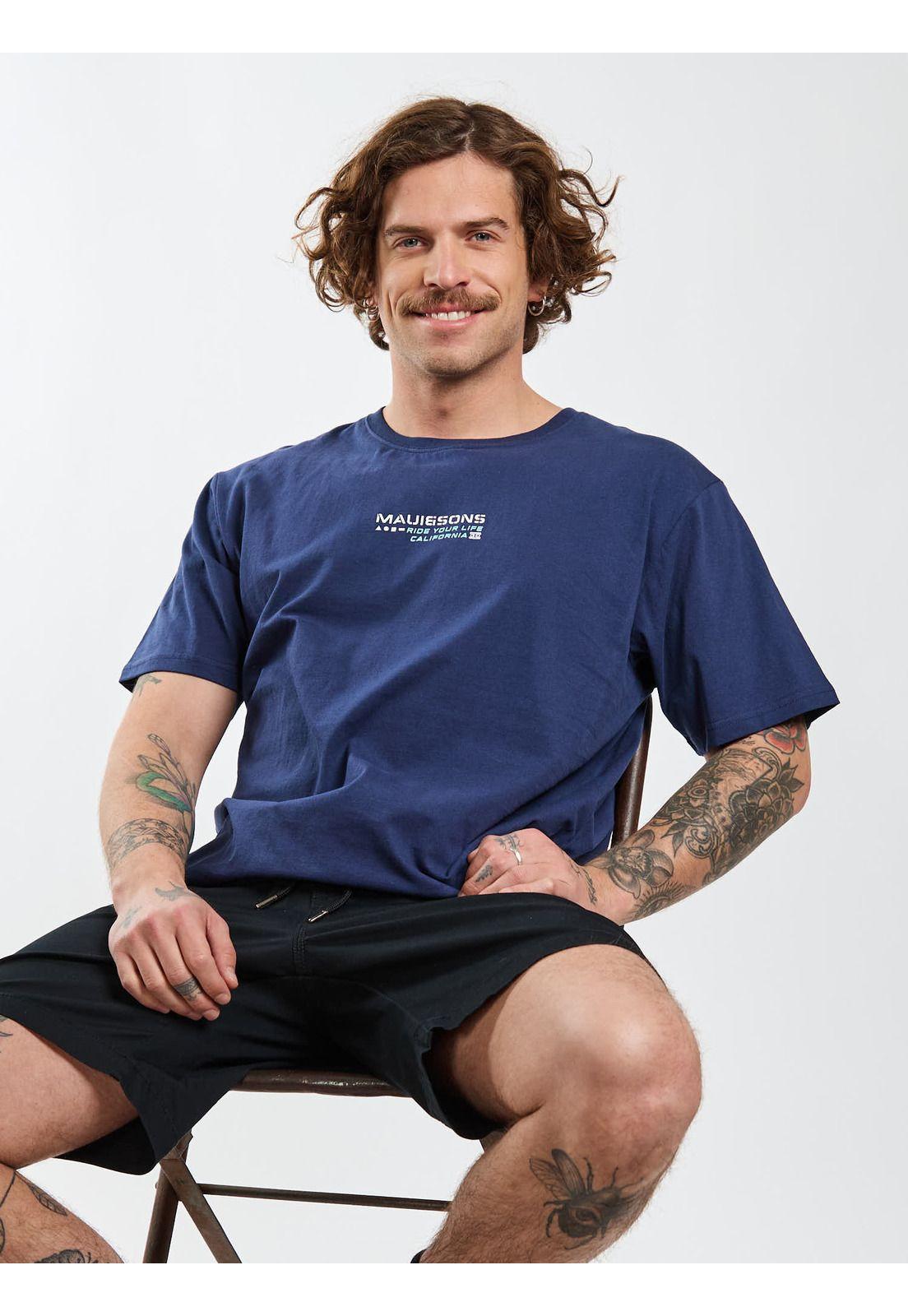 Polera MC Vibes Azul Hombre Maui and Sons-6
