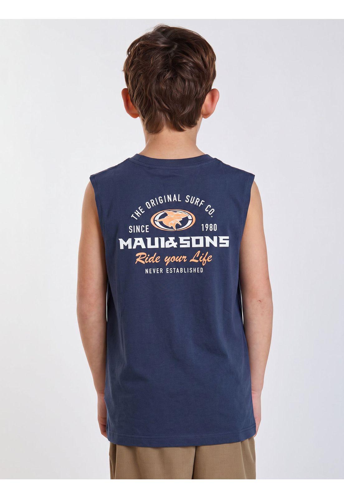 Polera SM Noho Azul Infantil Maui and Sons-2
