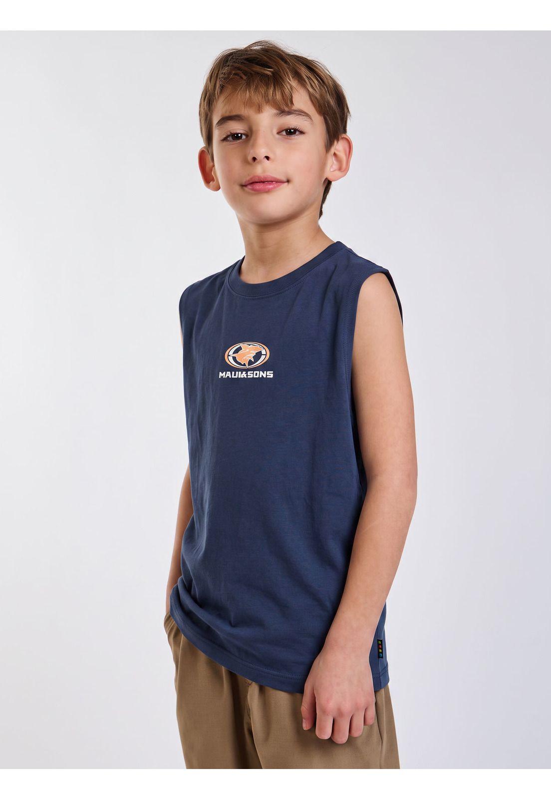 Polera SM Noho Azul Infantil Maui and Sons-3