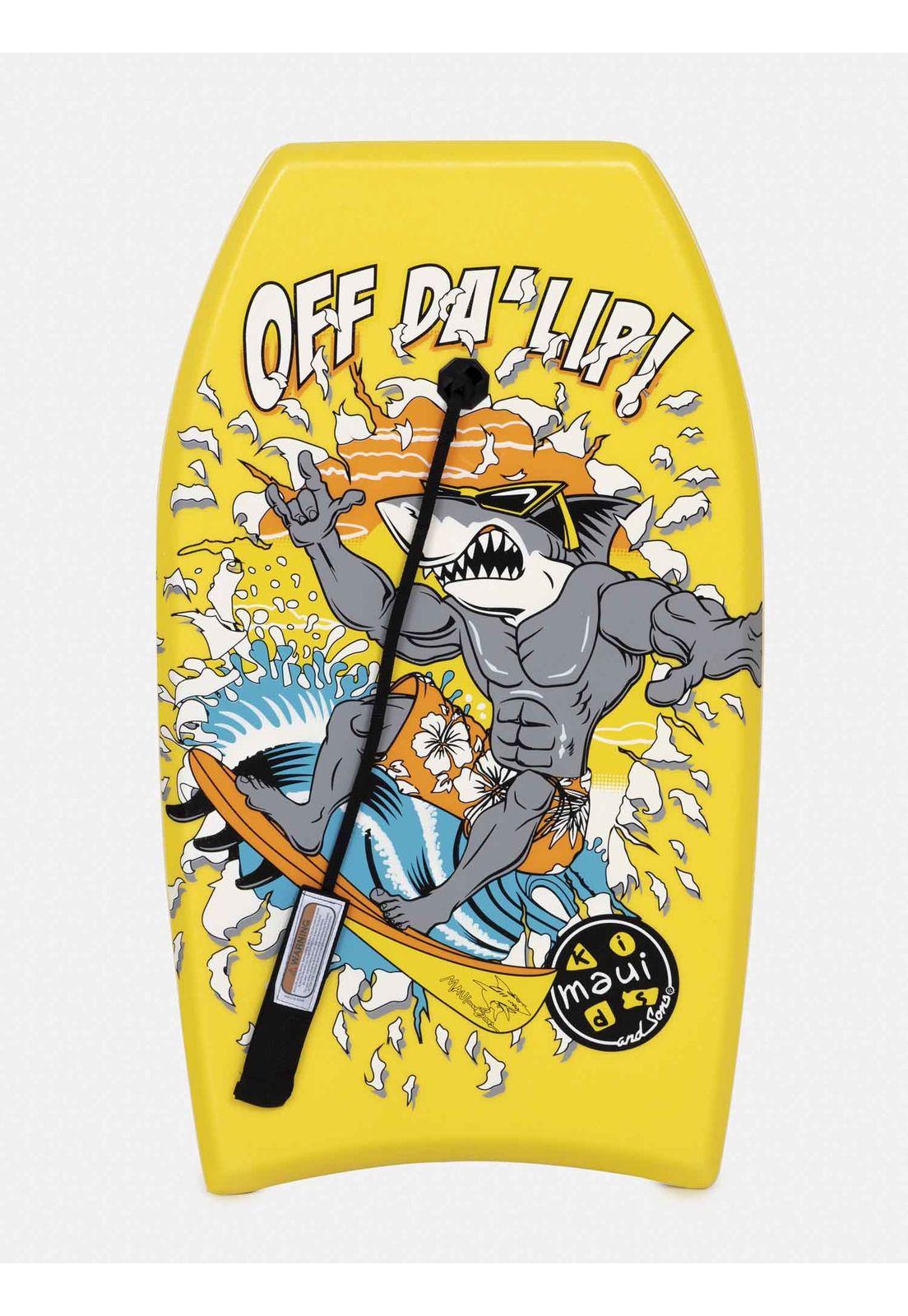 Bodyboard Unisex OFF DA LIP Amarillo Maui and Sons-0