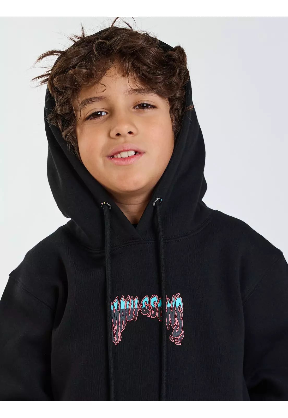 Poleron Canguro Hoku Negro Infantil Maui and Sons-4