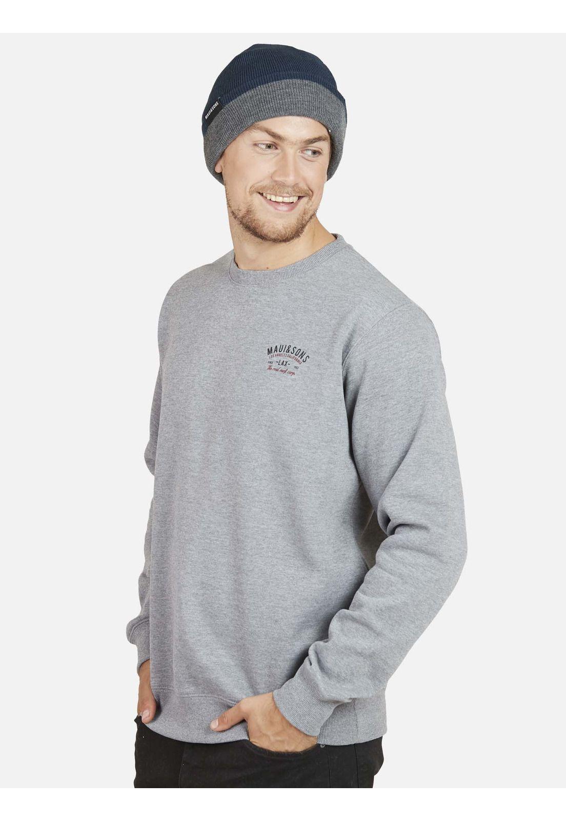 Poleron Hombre Gris Maui and Sons-0