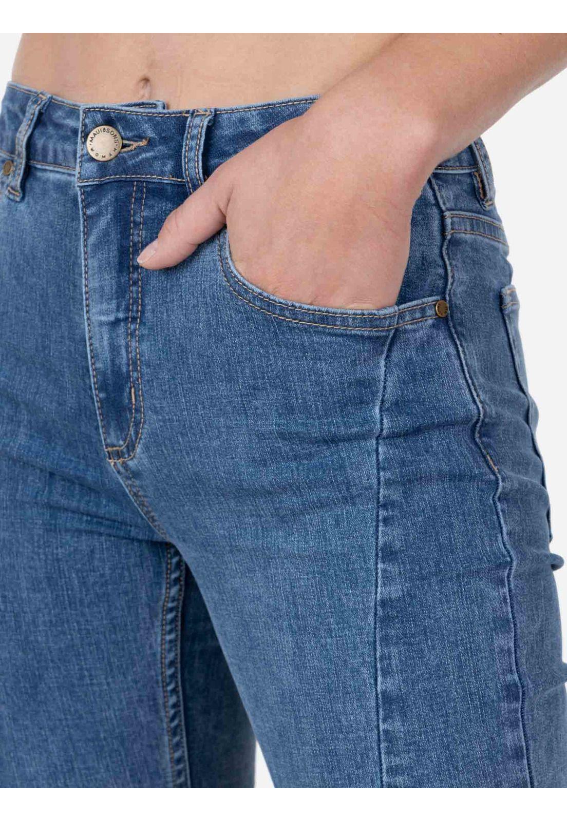 Pantalon Flare Krisely Mujer Azul Maui And Sons-2