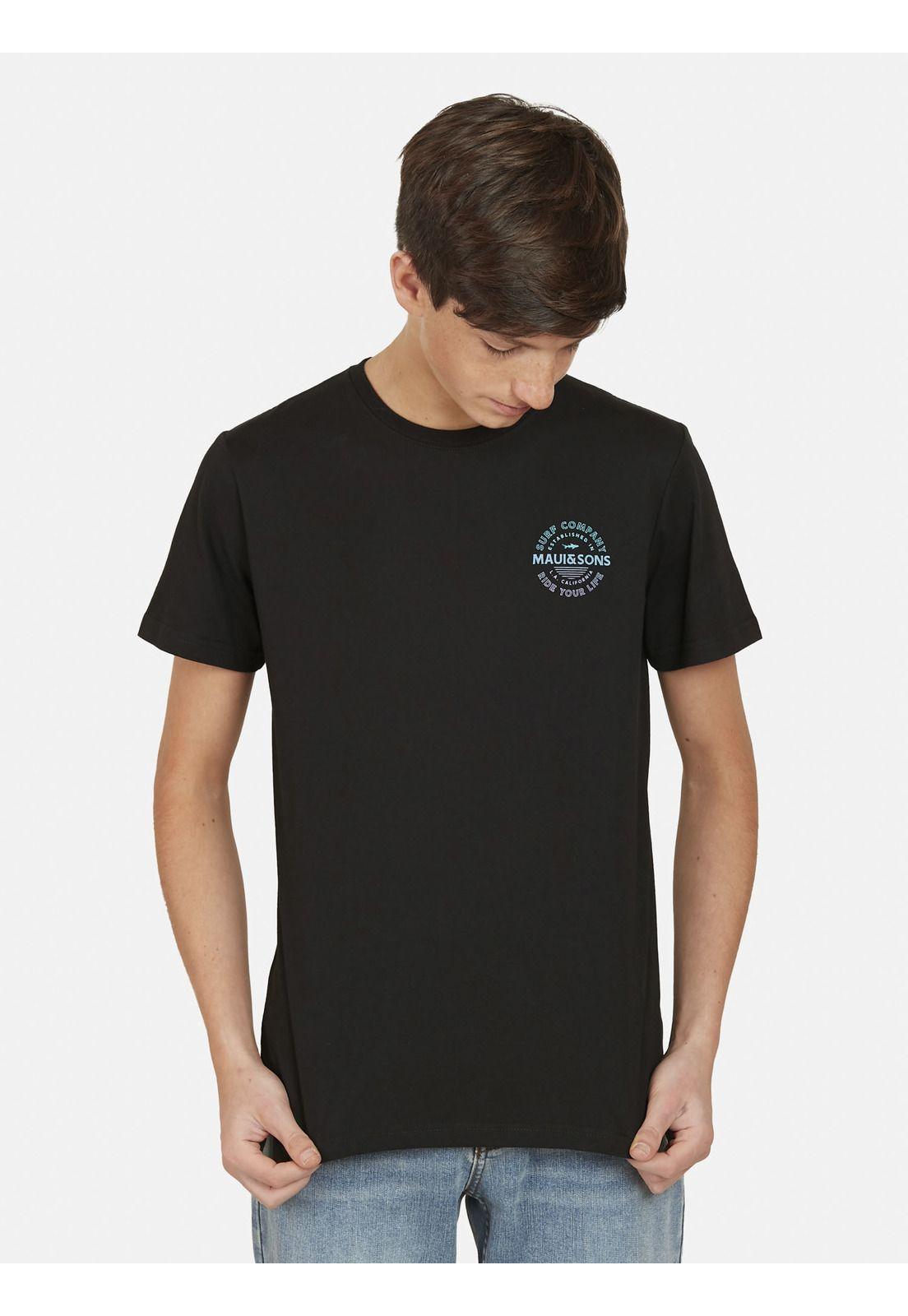 Polera L.A. CALIFORNIA Juvenil Negro Maui and Sons-0