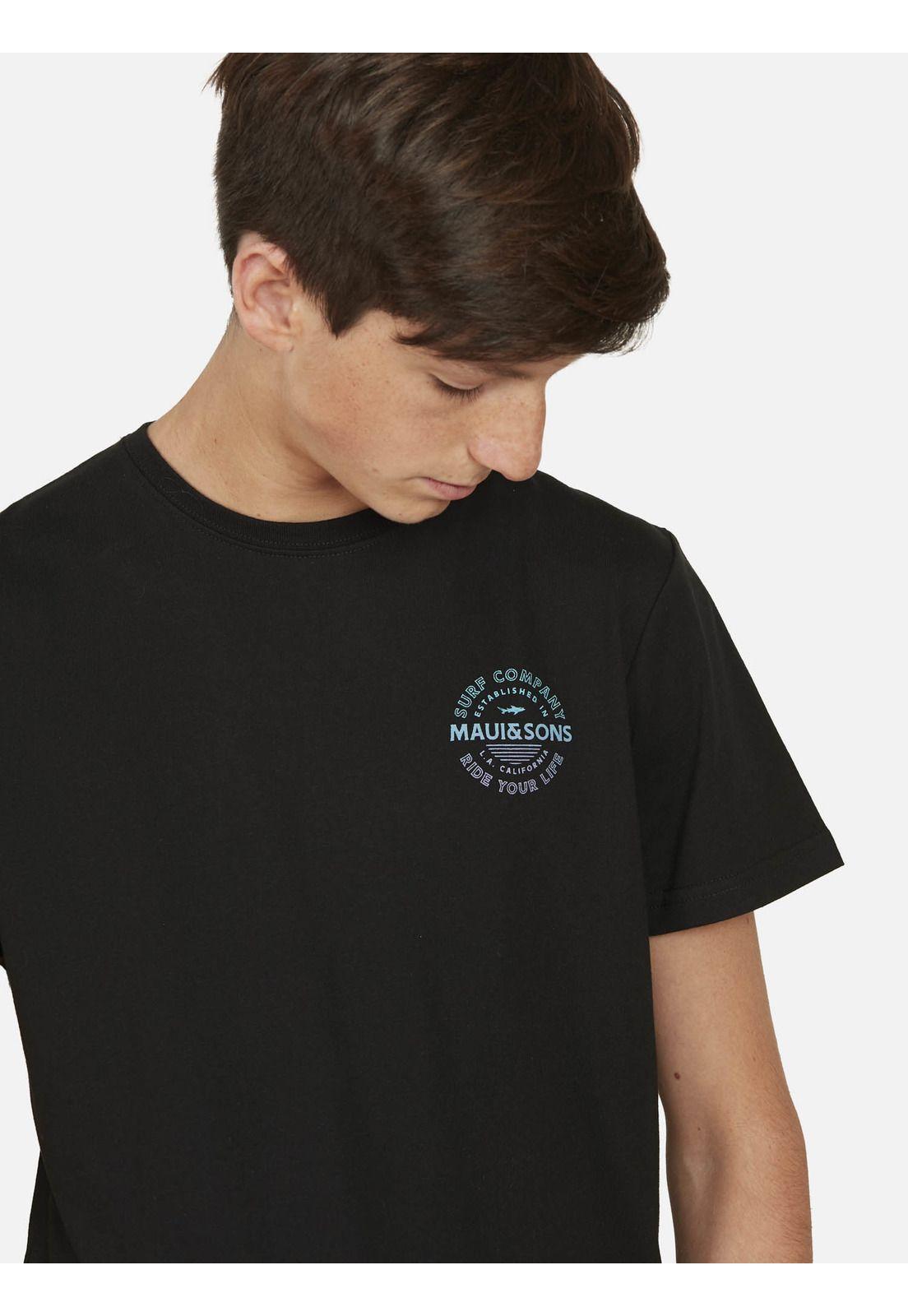 Polera L.A. CALIFORNIA Juvenil Negro Maui and Sons-2