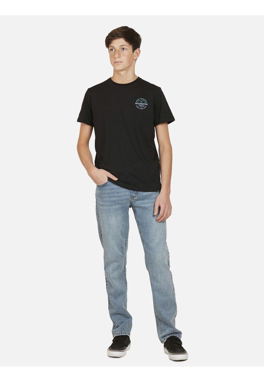 Polera L.A. CALIFORNIA Juvenil Negro Maui and Sons-3