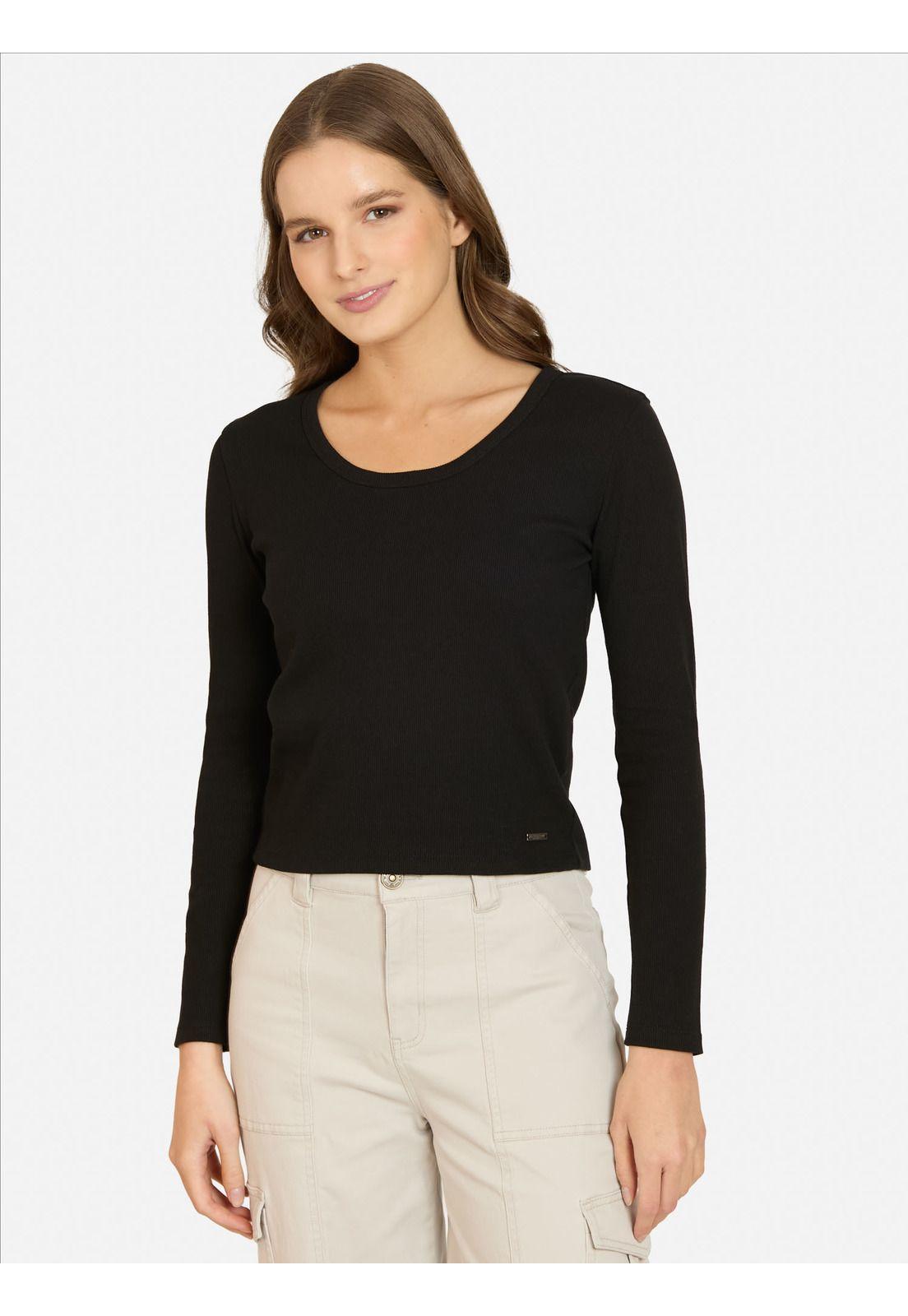 Polera ML Liora Negro Mujer Maui And Sons-0