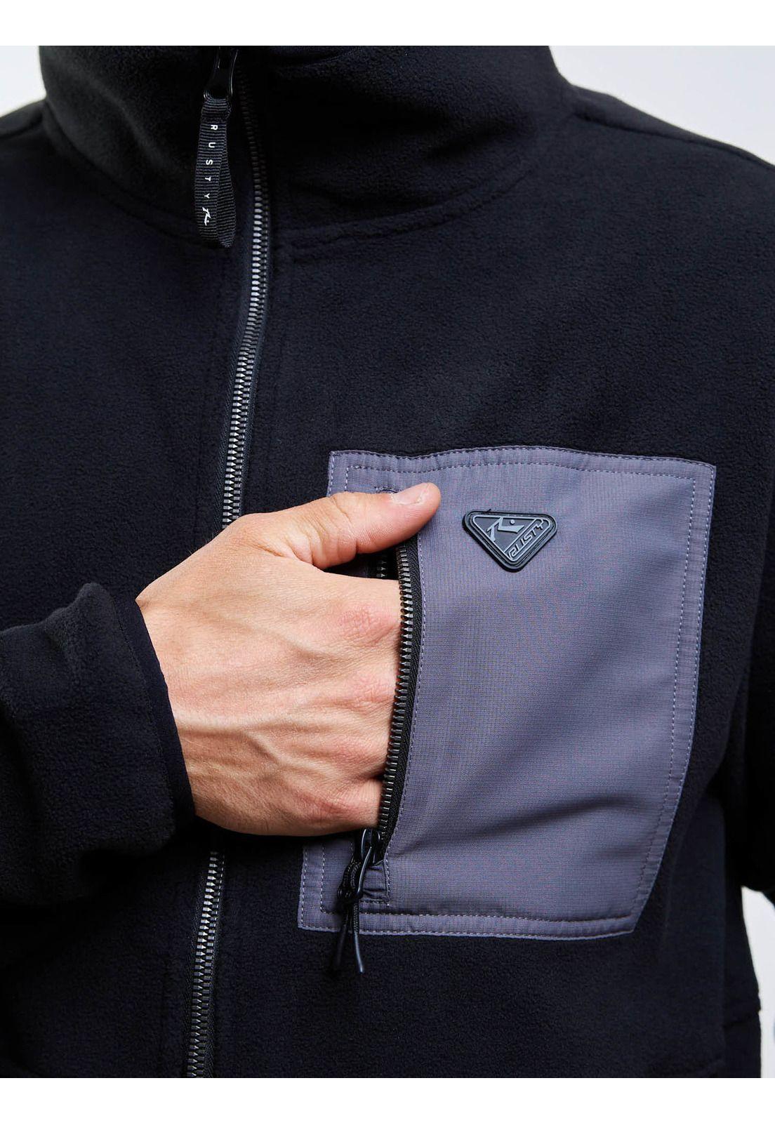 Poleron Polar Stonebat Negro Hombre Rusty-3
