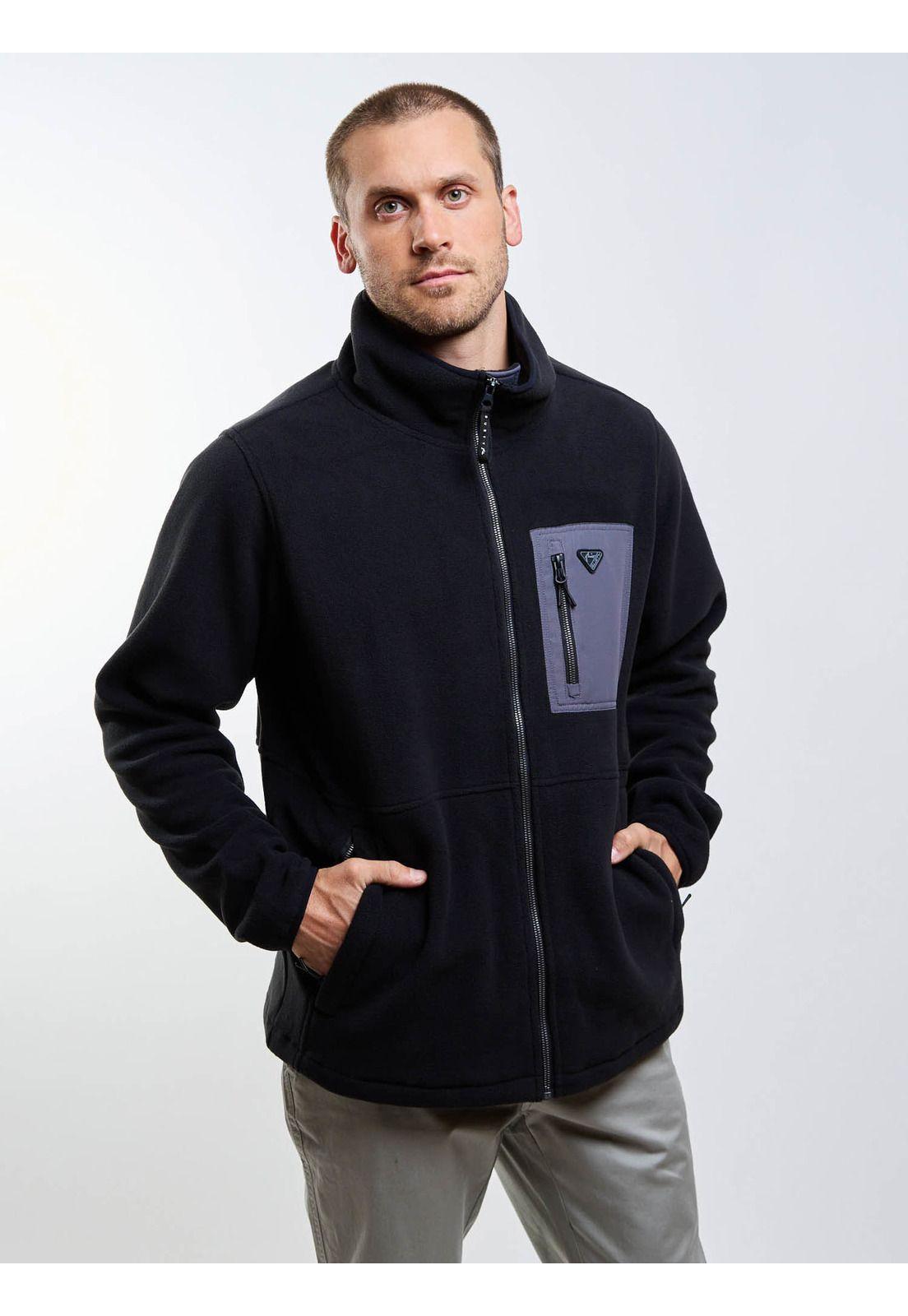Poleron Polar Stonebat Negro Hombre Rusty-4