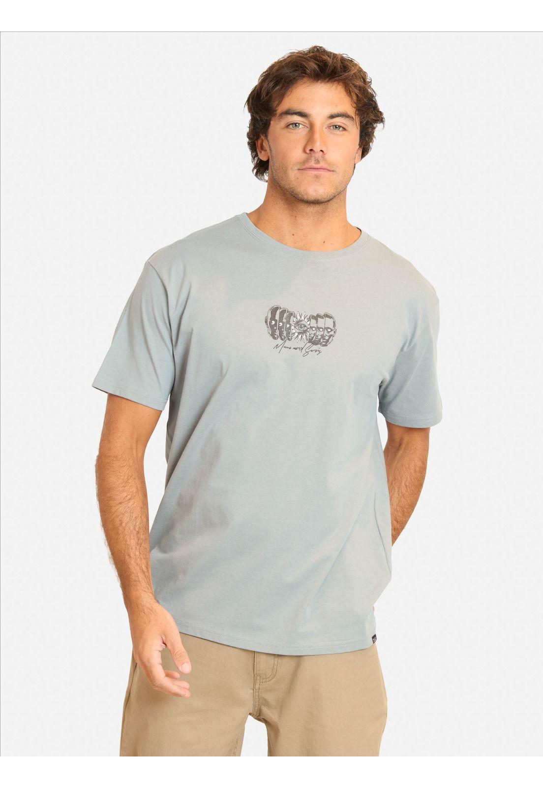 Polera MC Giye Gris Hombre Maui And Sons-0