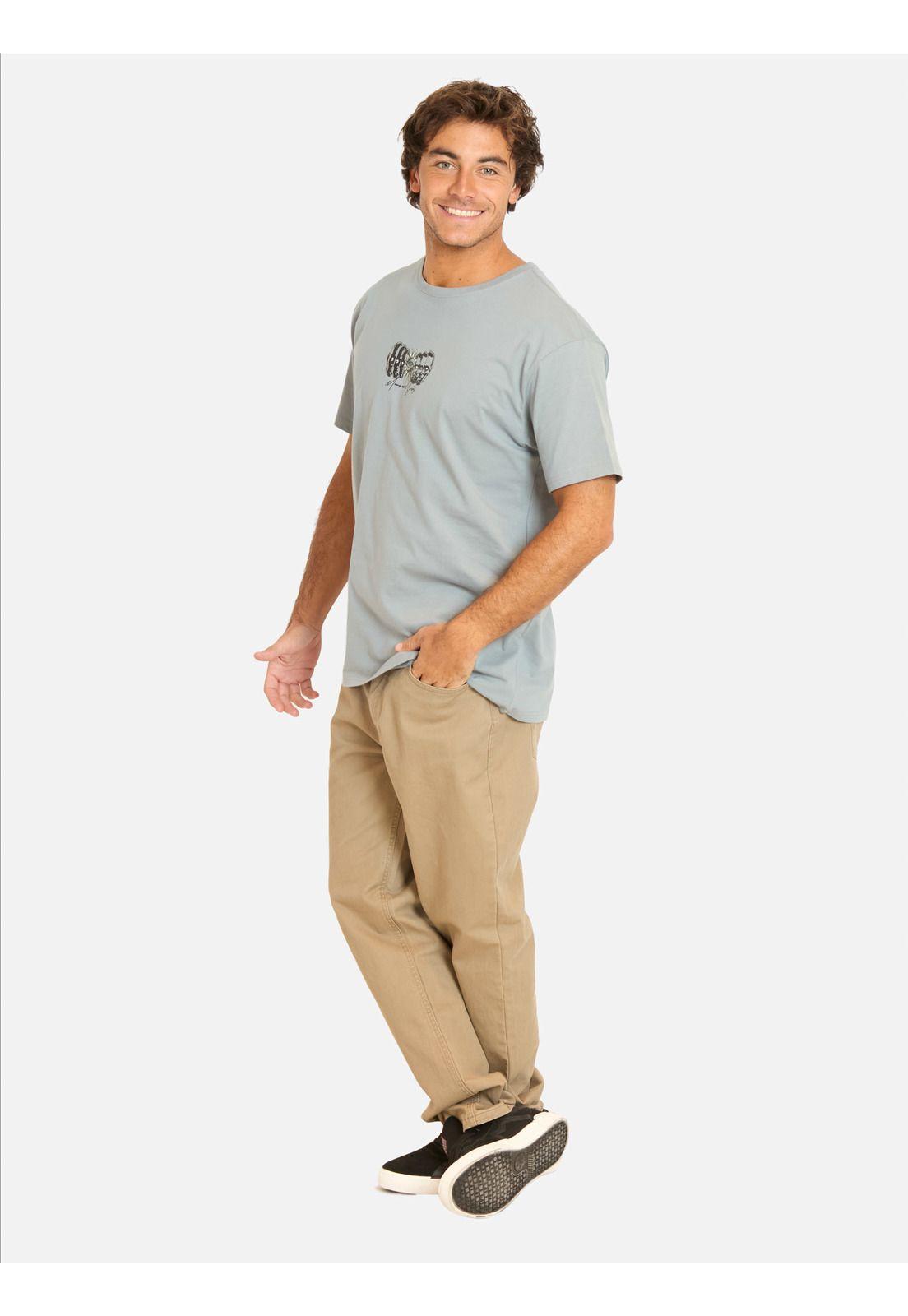 Polera MC Giye Gris Hombre Maui And Sons-3