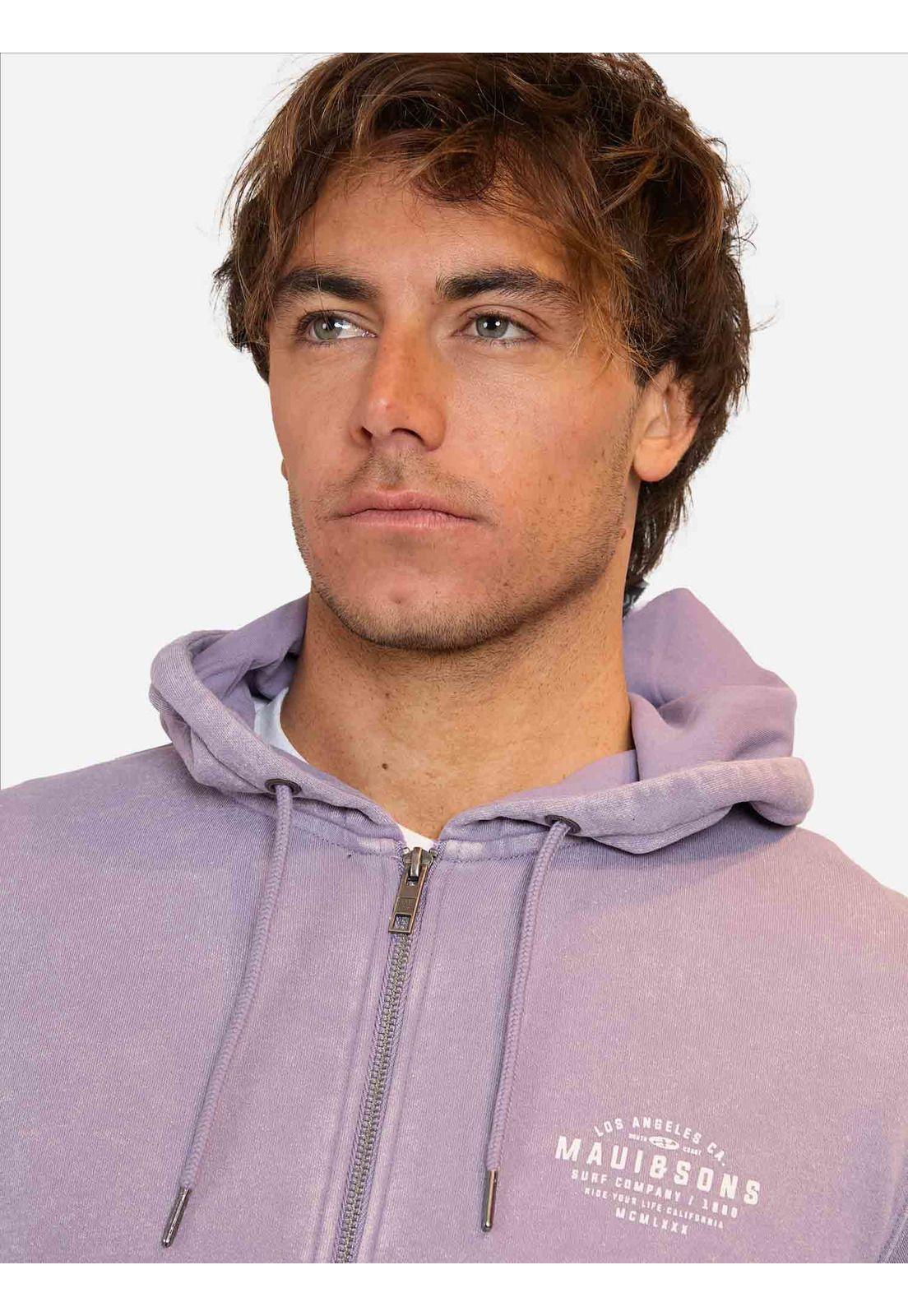 Poleron FZ Owen Morado Hombre Maui and Sons-3