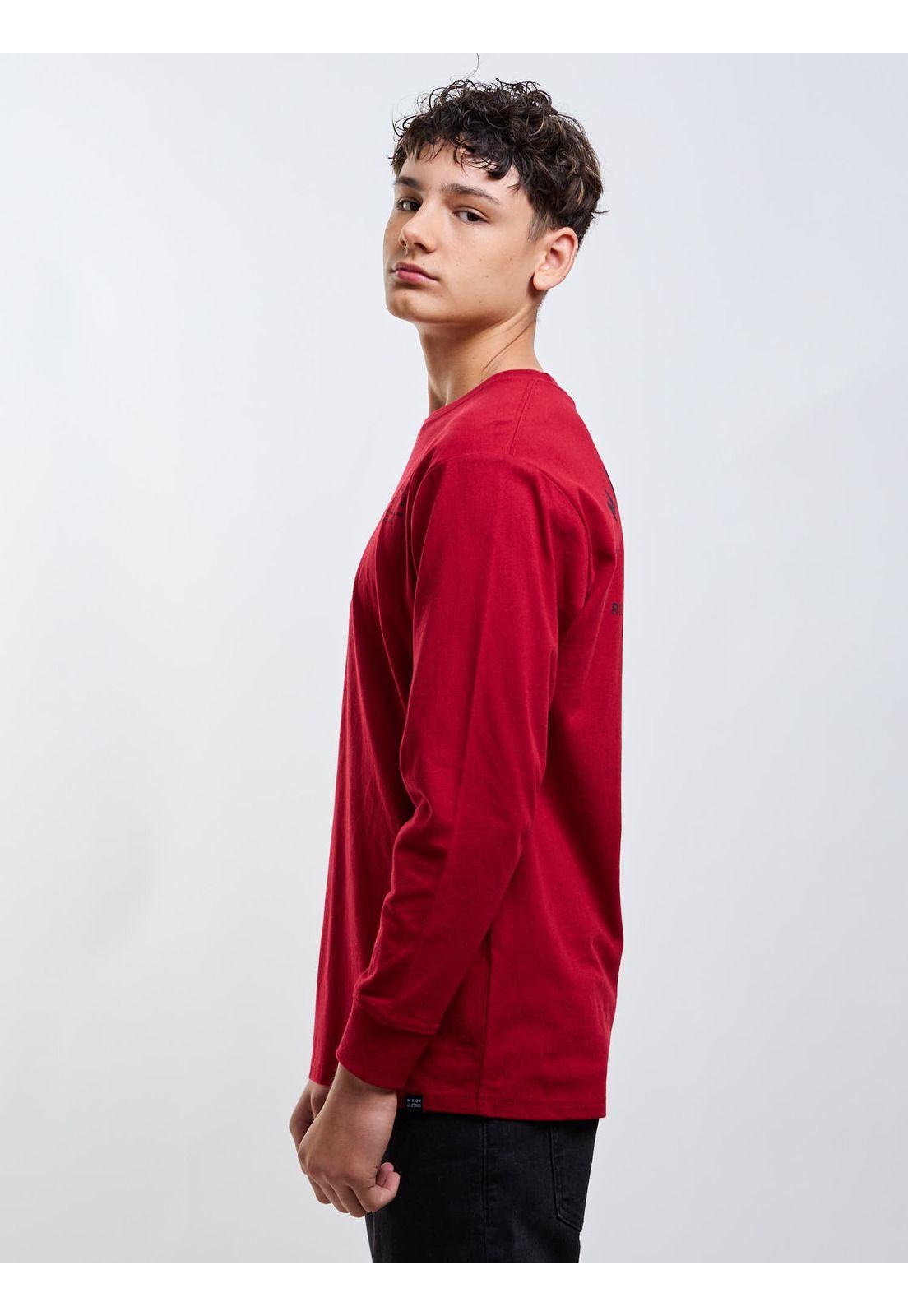 Polera ML Mateo Rojo Infantil Maui And Sons-2