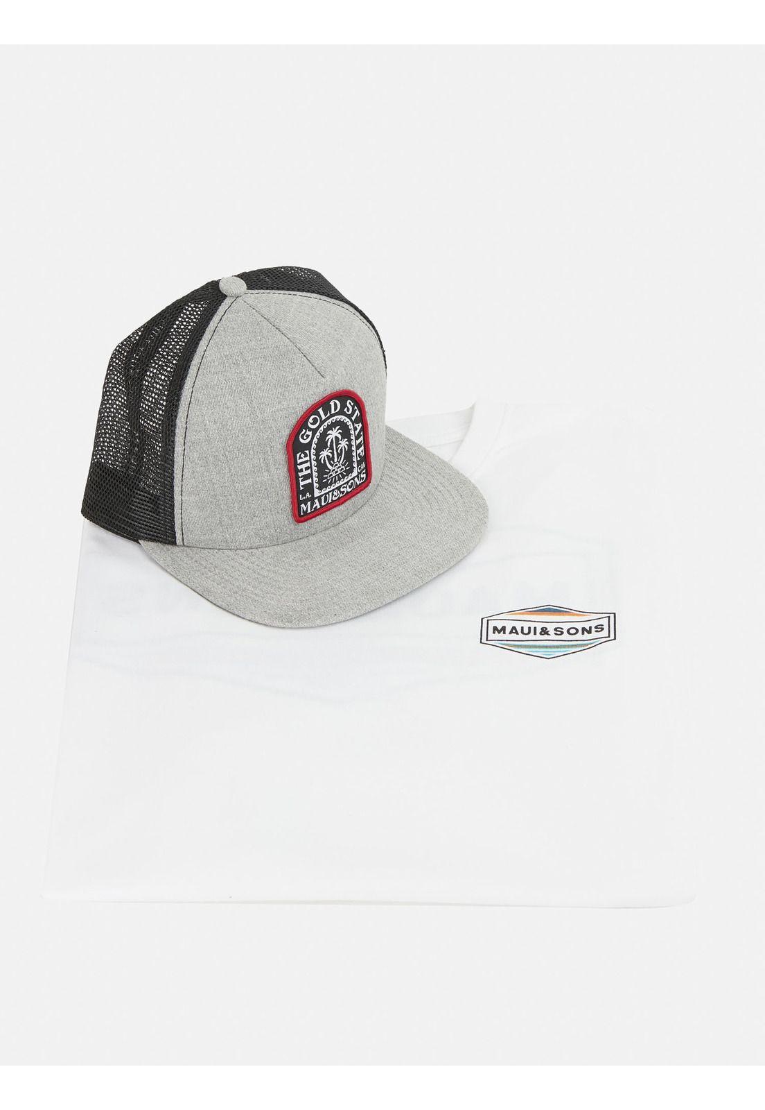 Pack Polera Jockey 5AV1566 Hombre Blanco Maui and Sons-3