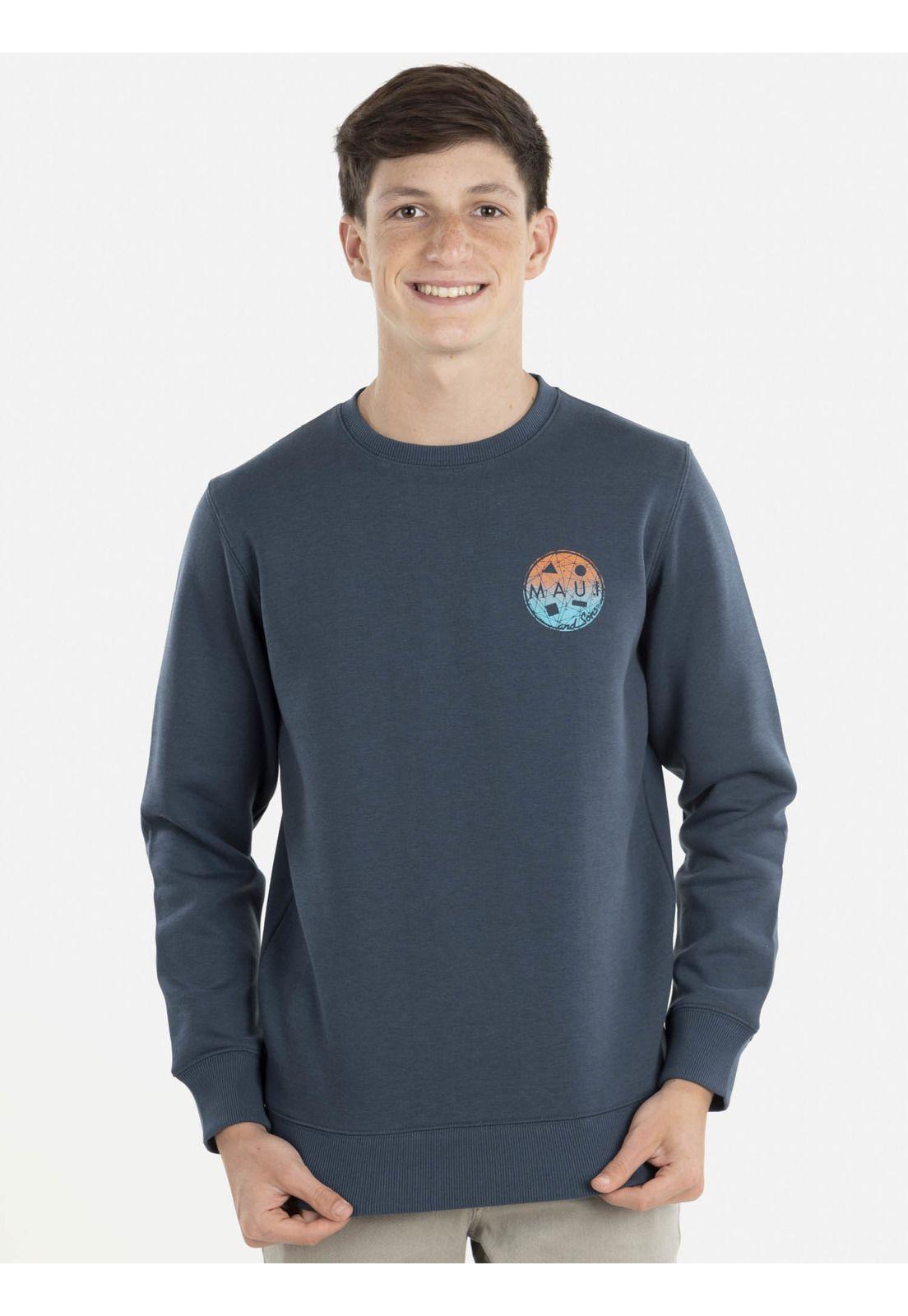 Poleron LOGO MAUI GRADIENT Juvenil Azul Maui and Sons-0
