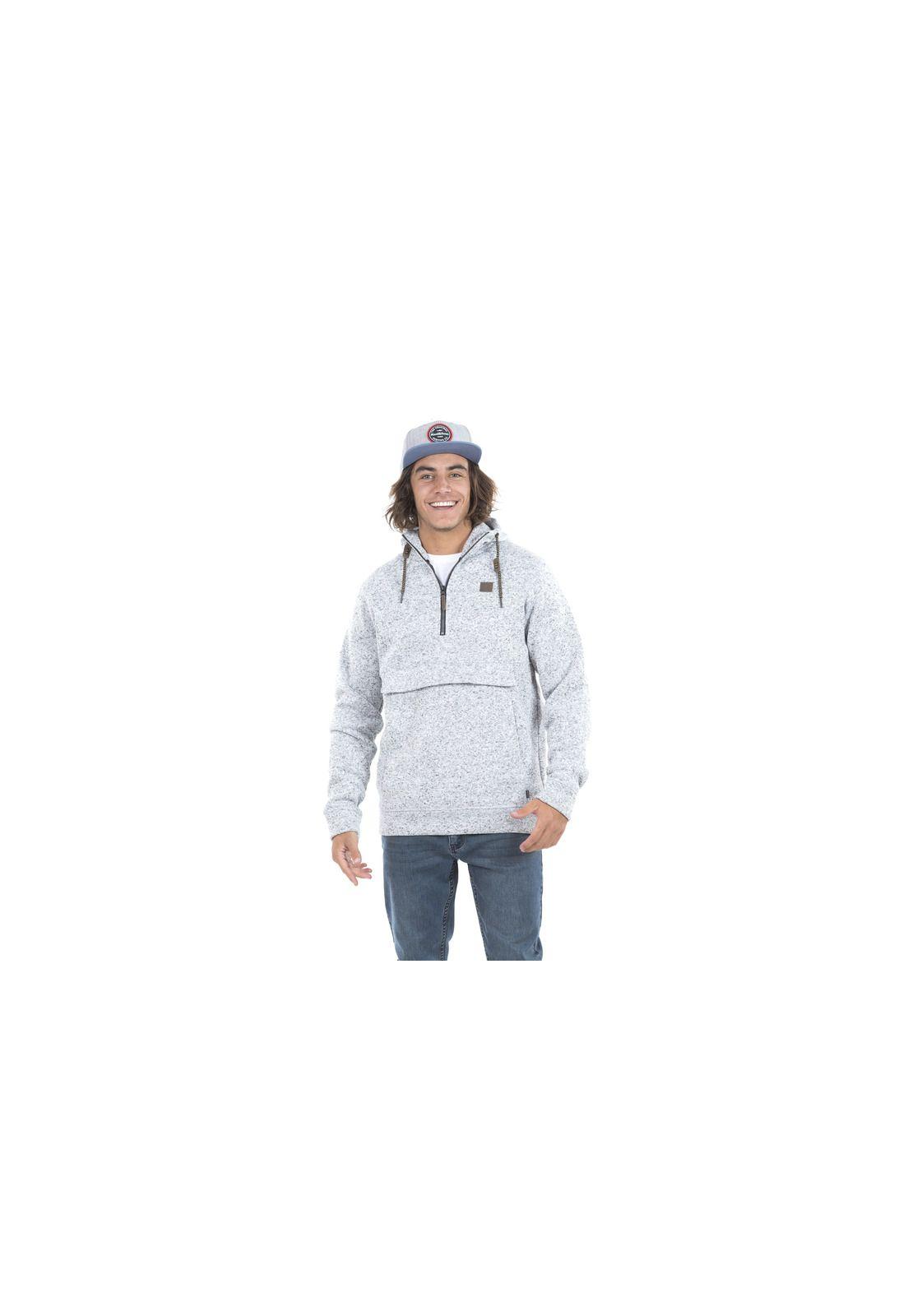 Poleron Canguro Hombre 5O1319-MI20 Gris-0