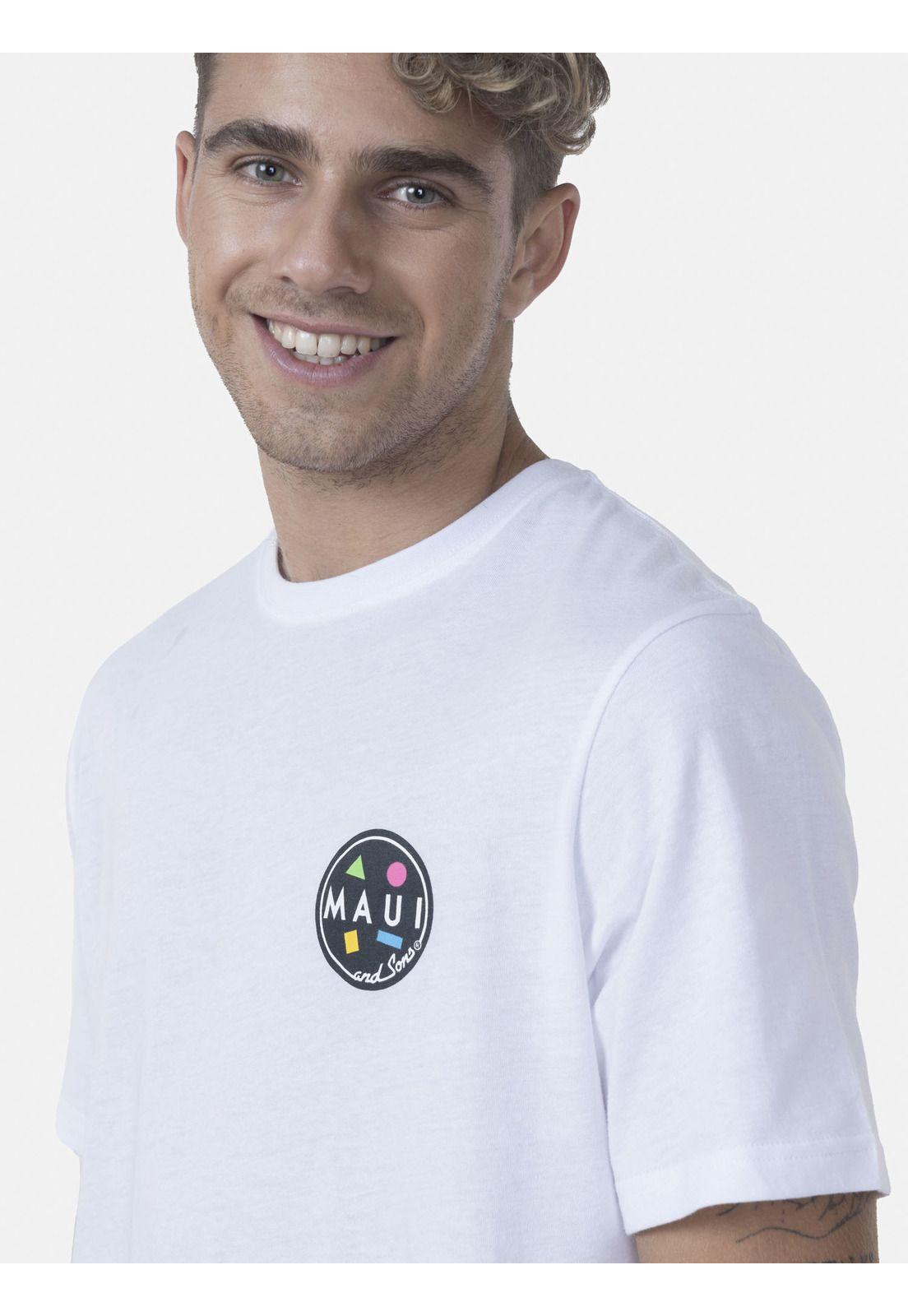 Polera Hombre COOKIE LOGO SS TEE Blanco Maui and Sons-2