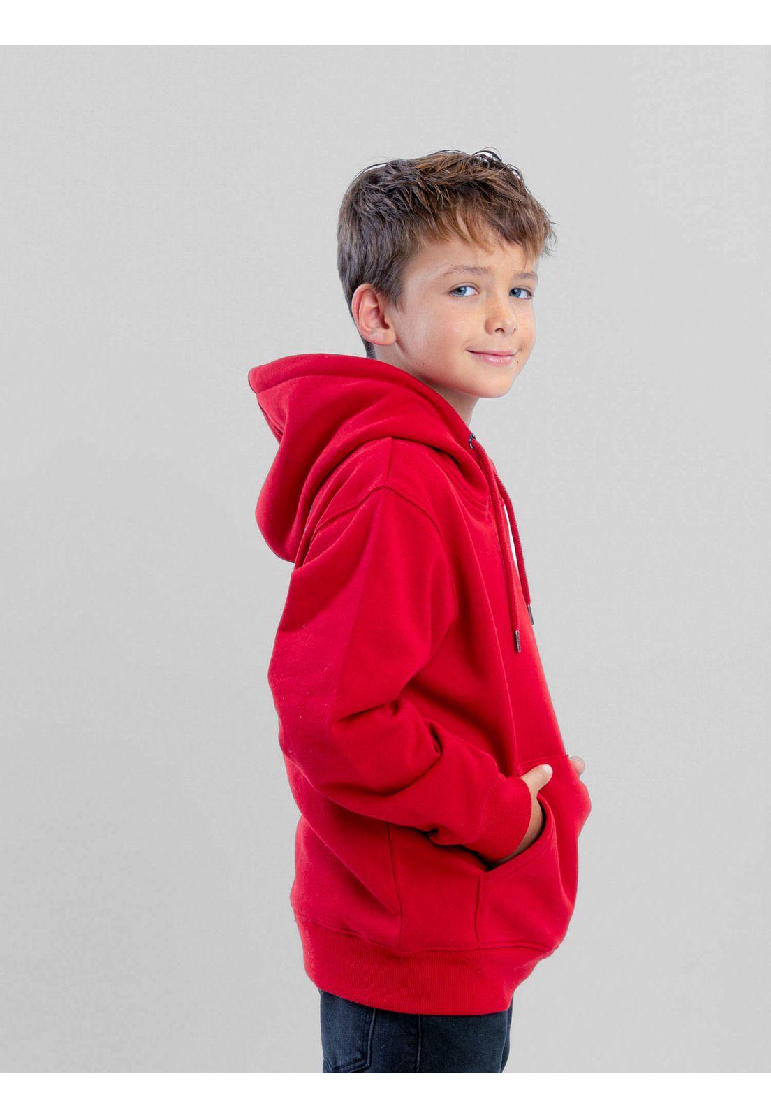 Poleron Canguro Deepsea Rojo Infantil Maui And Sons-1