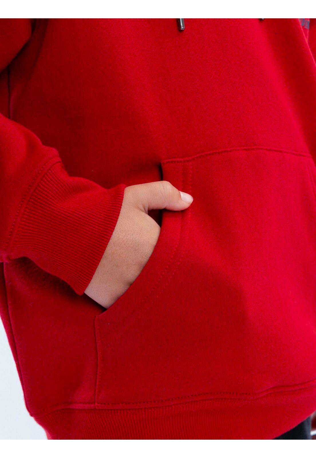 Poleron Canguro Deepsea Rojo Infantil Maui And Sons-4