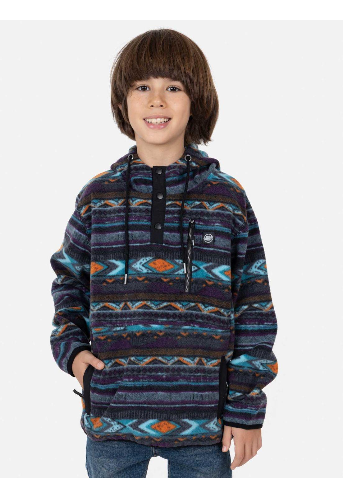 Poleron CRAZY WAVES Niño Multicolor Maui and Sons-0