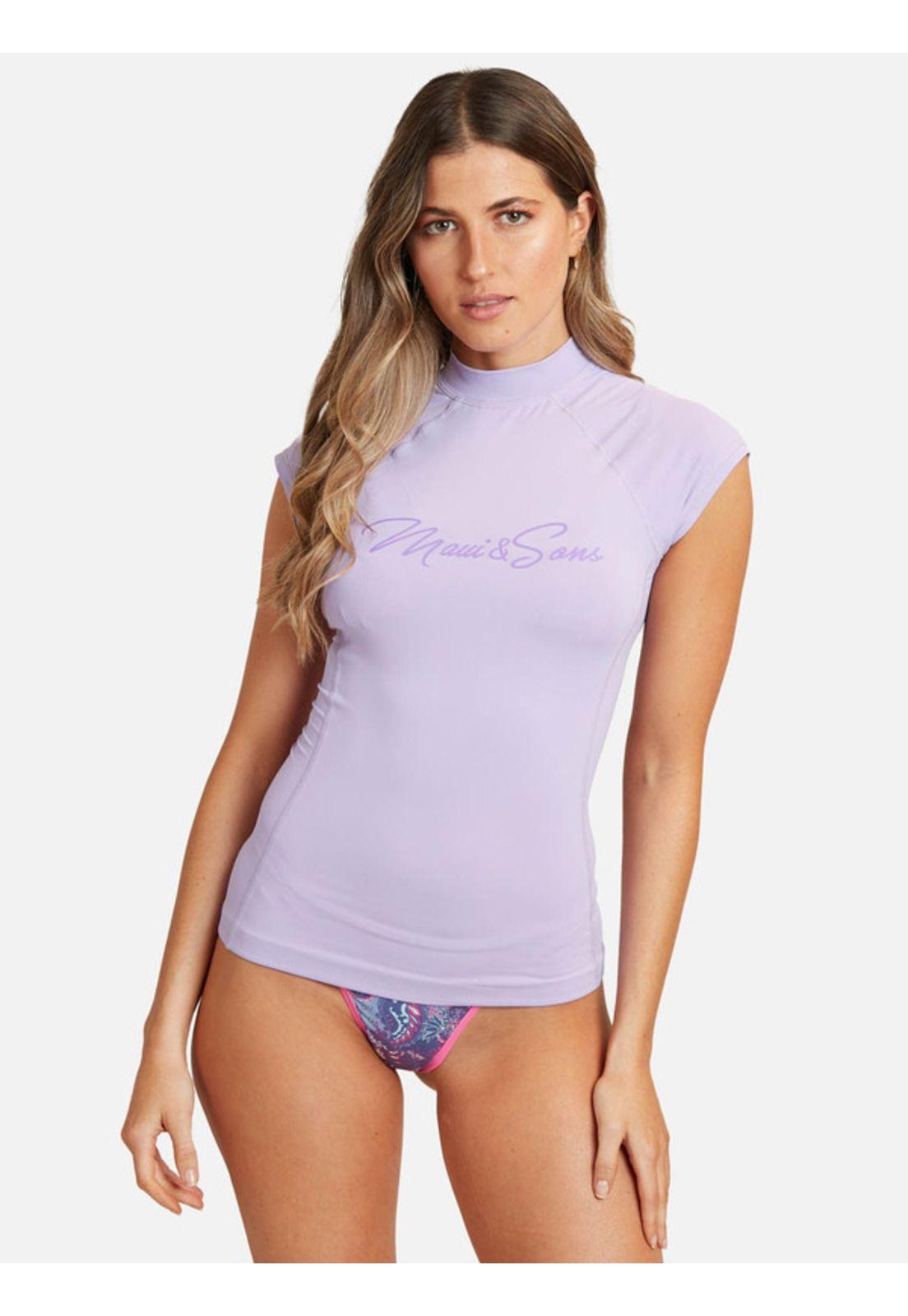 Polera UVP GlowTide Morado Mujer Maui and sons-0