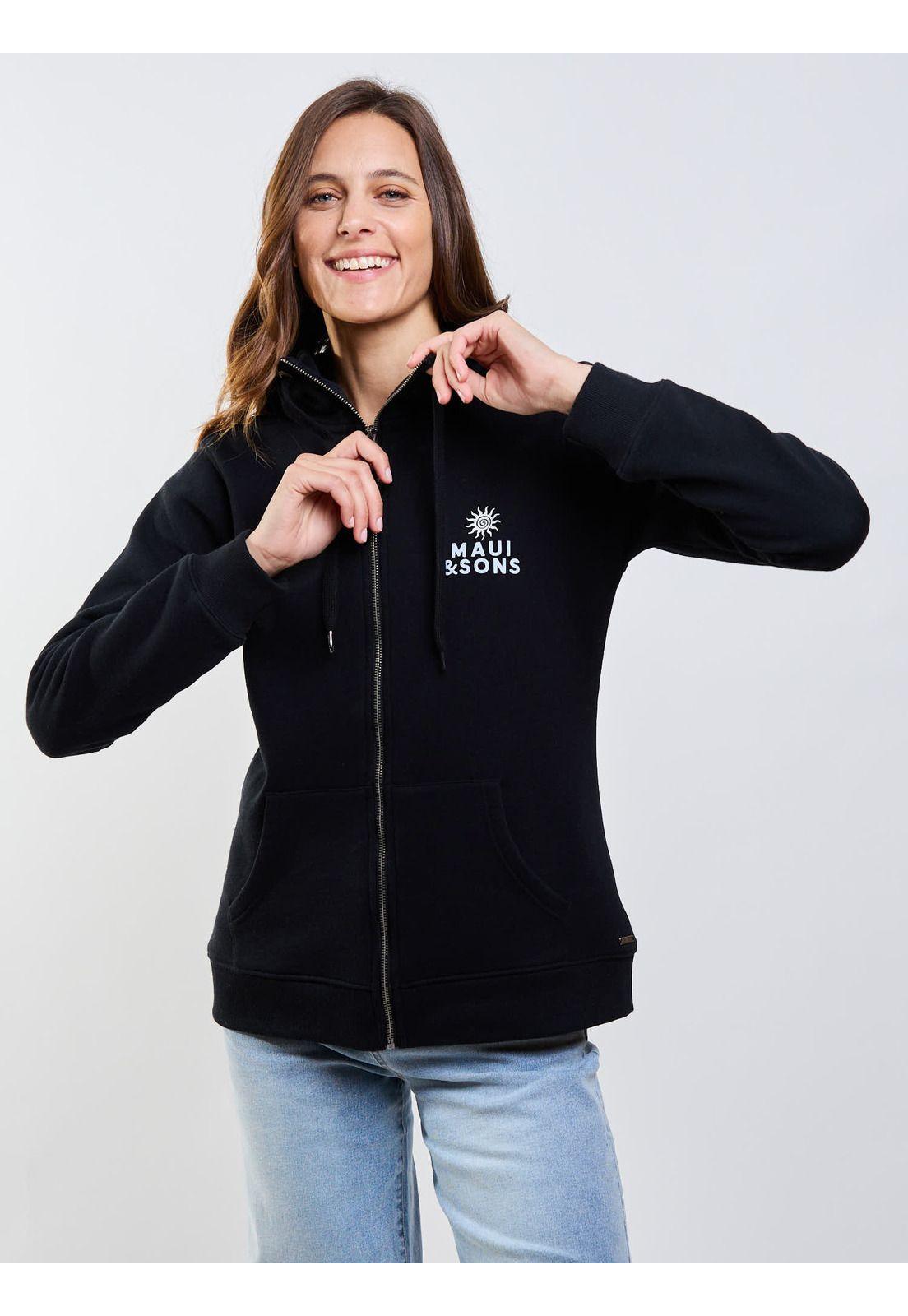 Poleron FZ Bora Bora Negro Mujer Maui And Sons-0