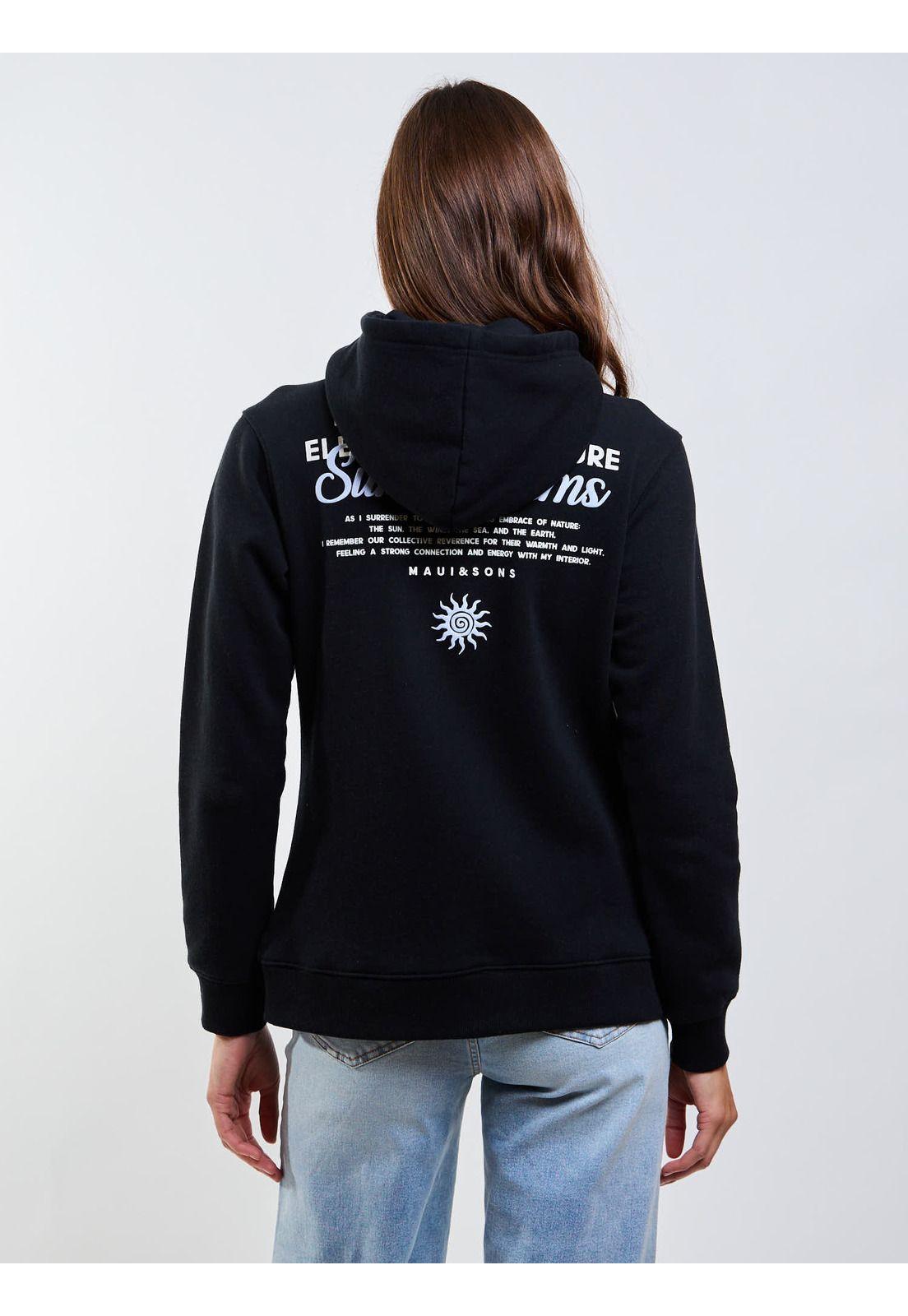 Poleron FZ Bora Bora Negro Mujer Maui And Sons-1