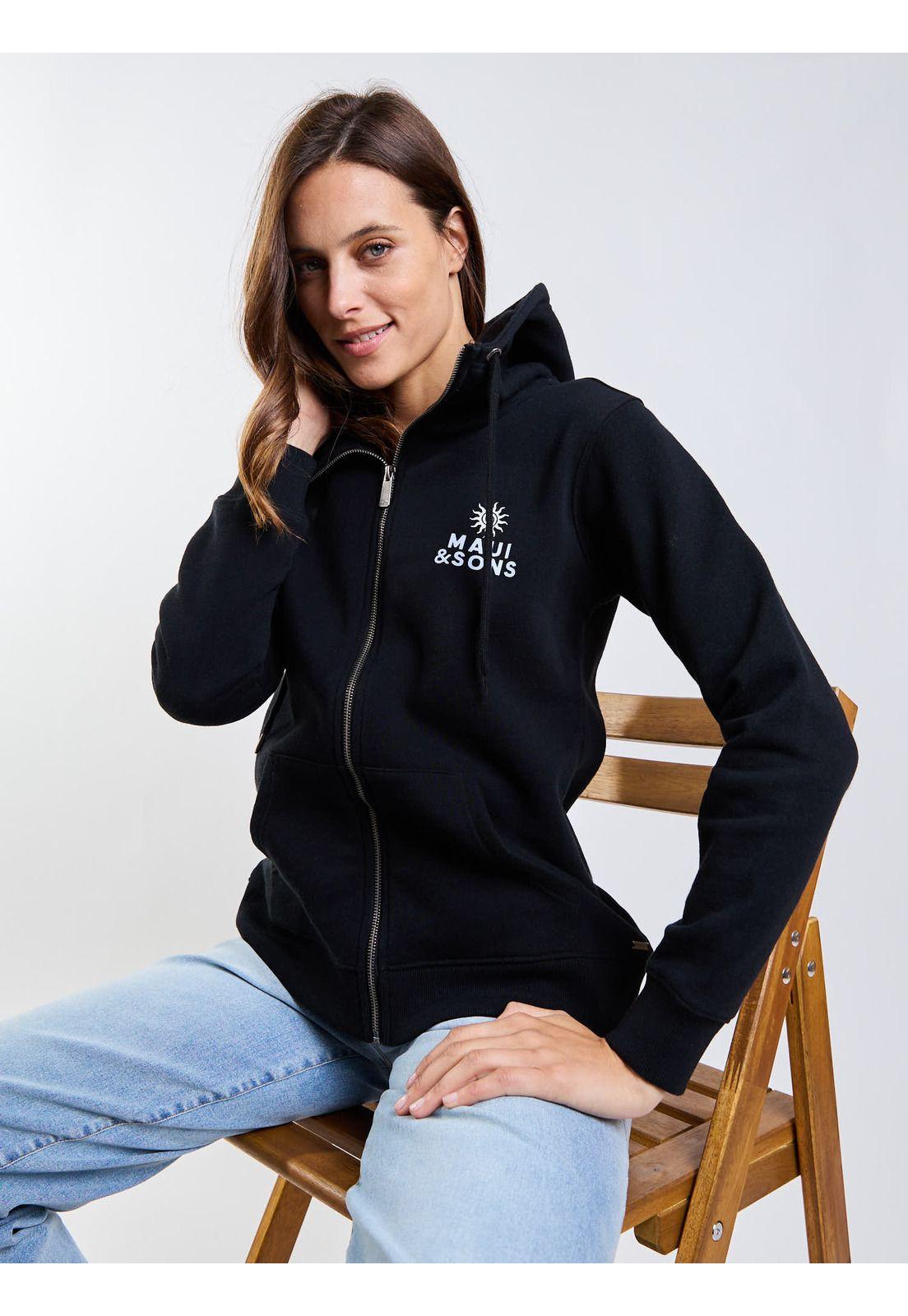 Poleron FZ Bora Bora Negro Mujer Maui And Sons-6