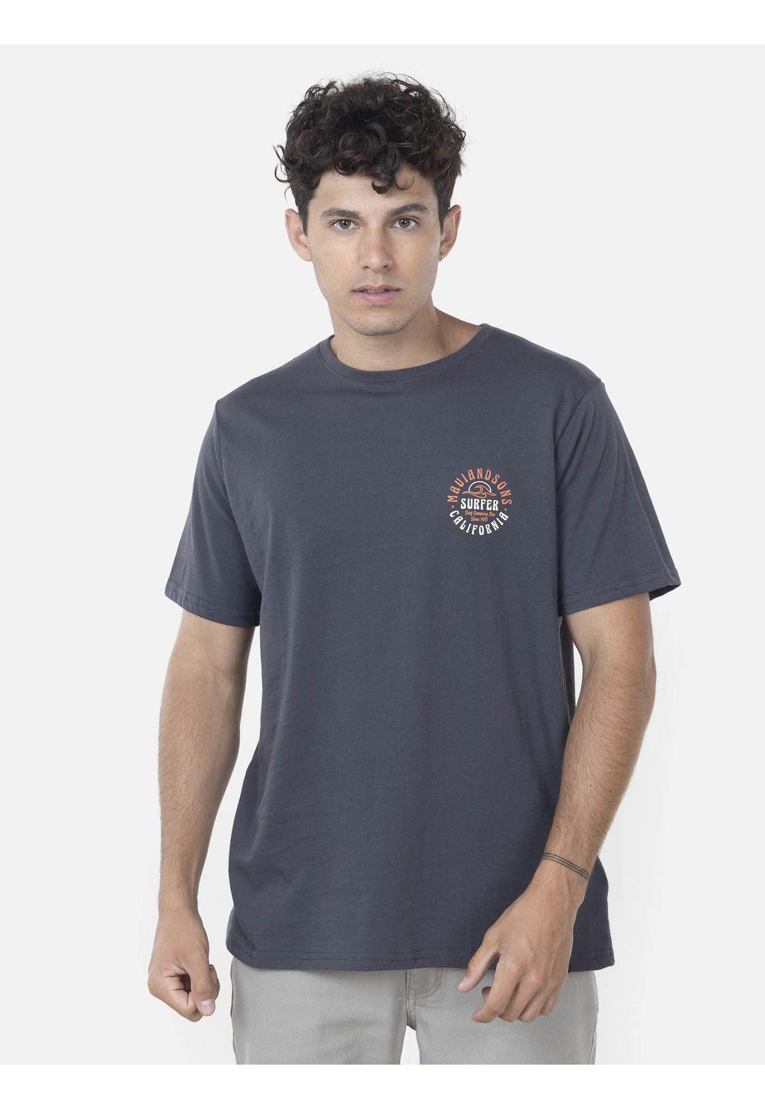 Polera Hombre SURFER SUN SS TEE Gris Maui and Sons-0