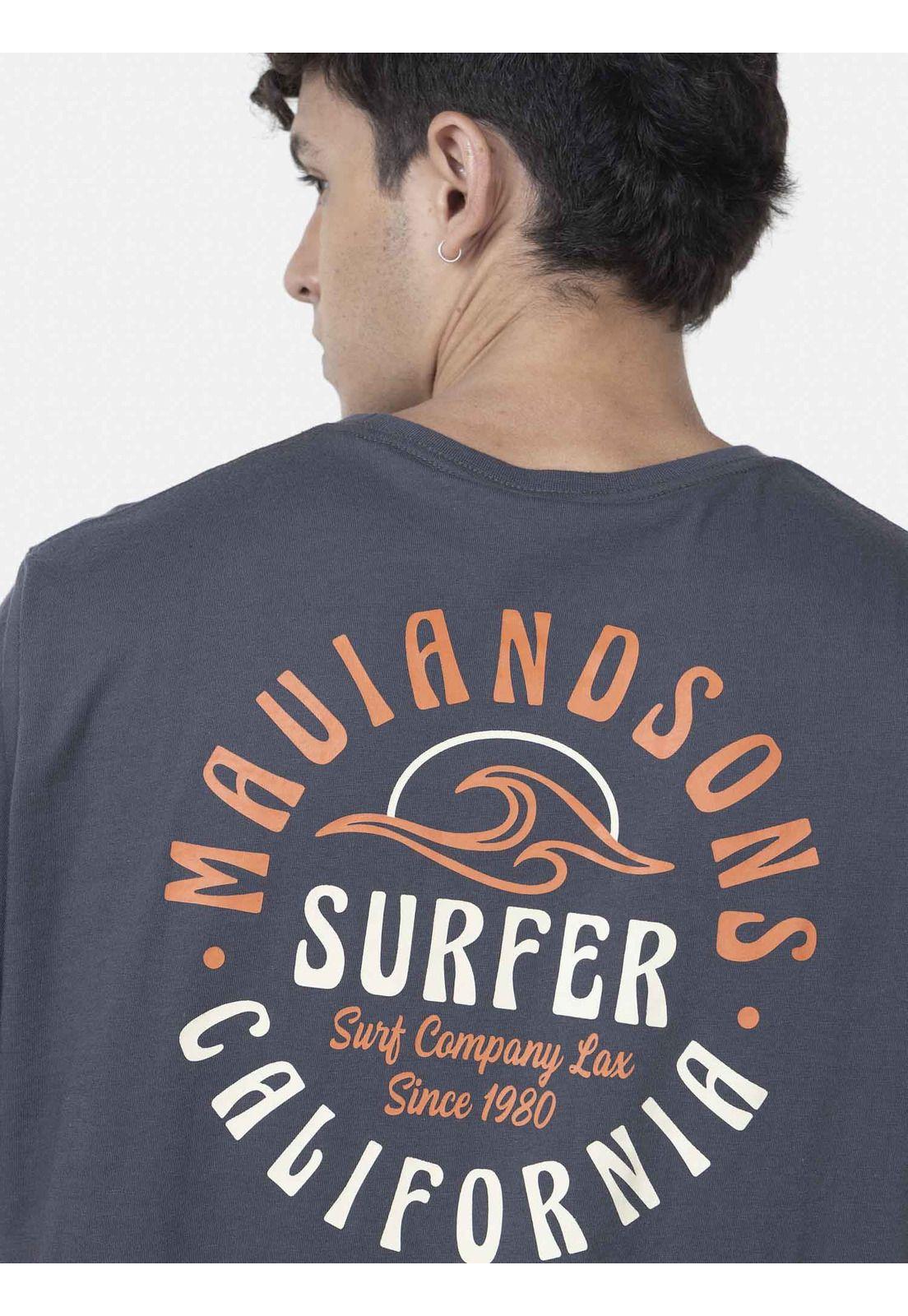 Polera Hombre SURFER SUN SS TEE Gris Maui and Sons-2