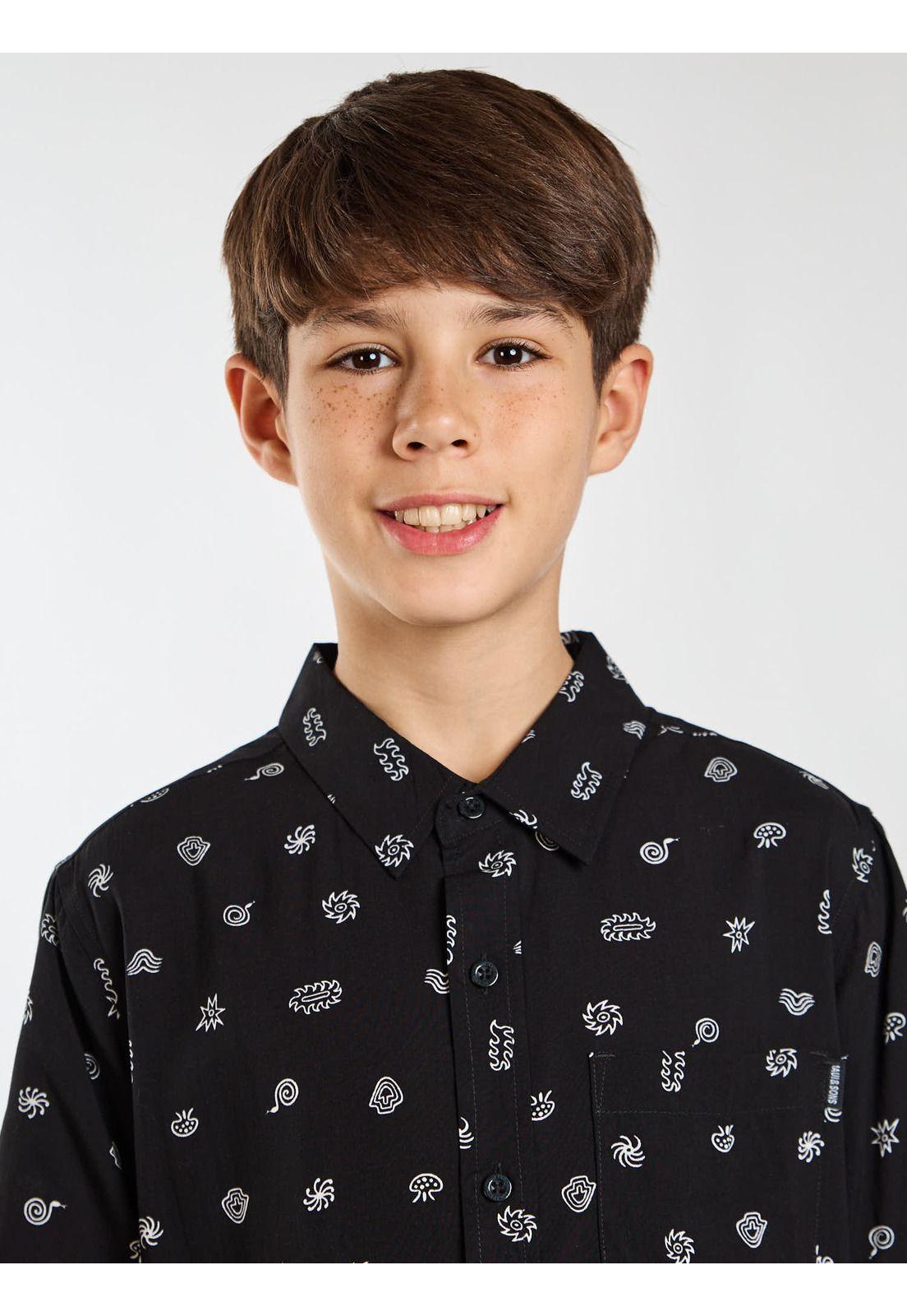 Camisa MC Palmy Multicolor Infantil Maui and Sons-3