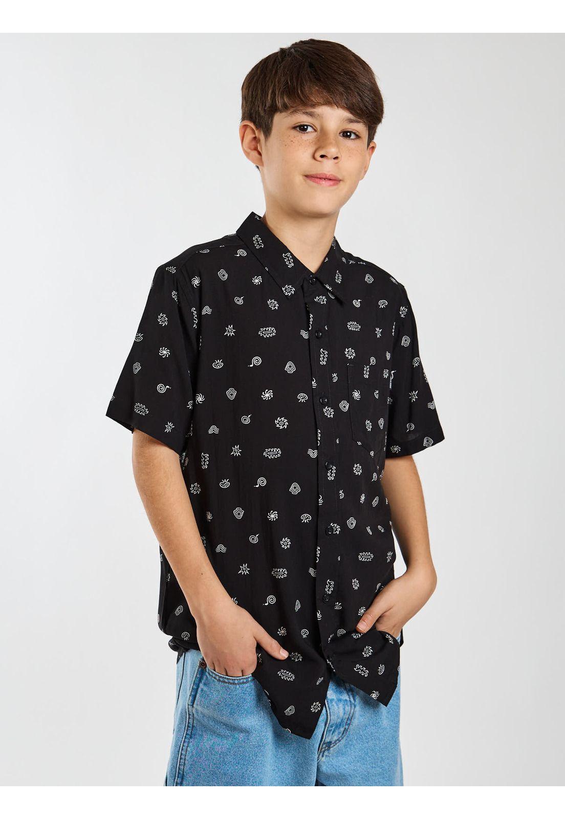 Camisa MC Palmy Multicolor Infantil Maui and Sons-5