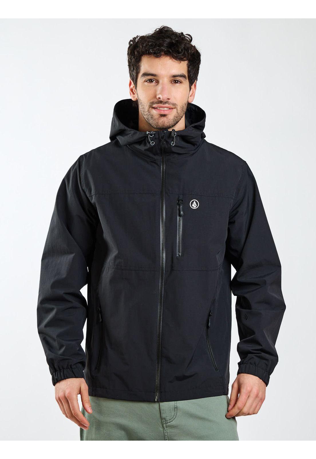 Cortaviento Pulse Negro Hombre Volcom-0