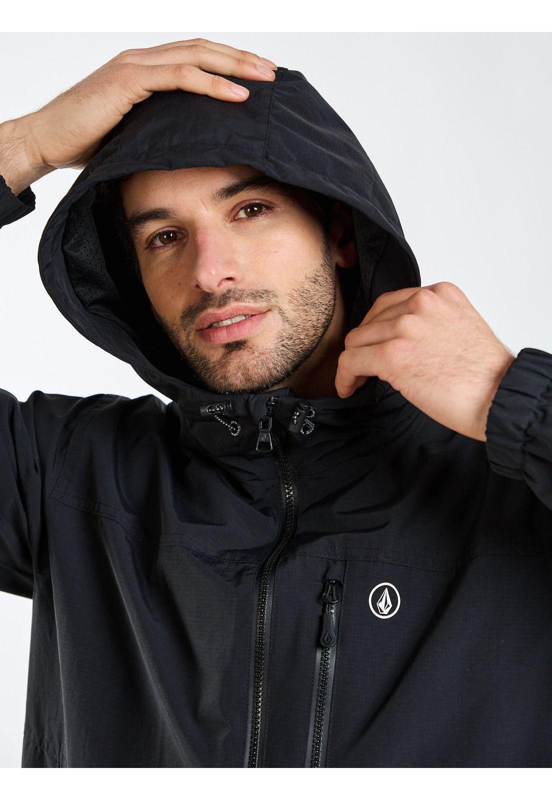 Cortaviento Pulse Negro Hombre Volcom-3