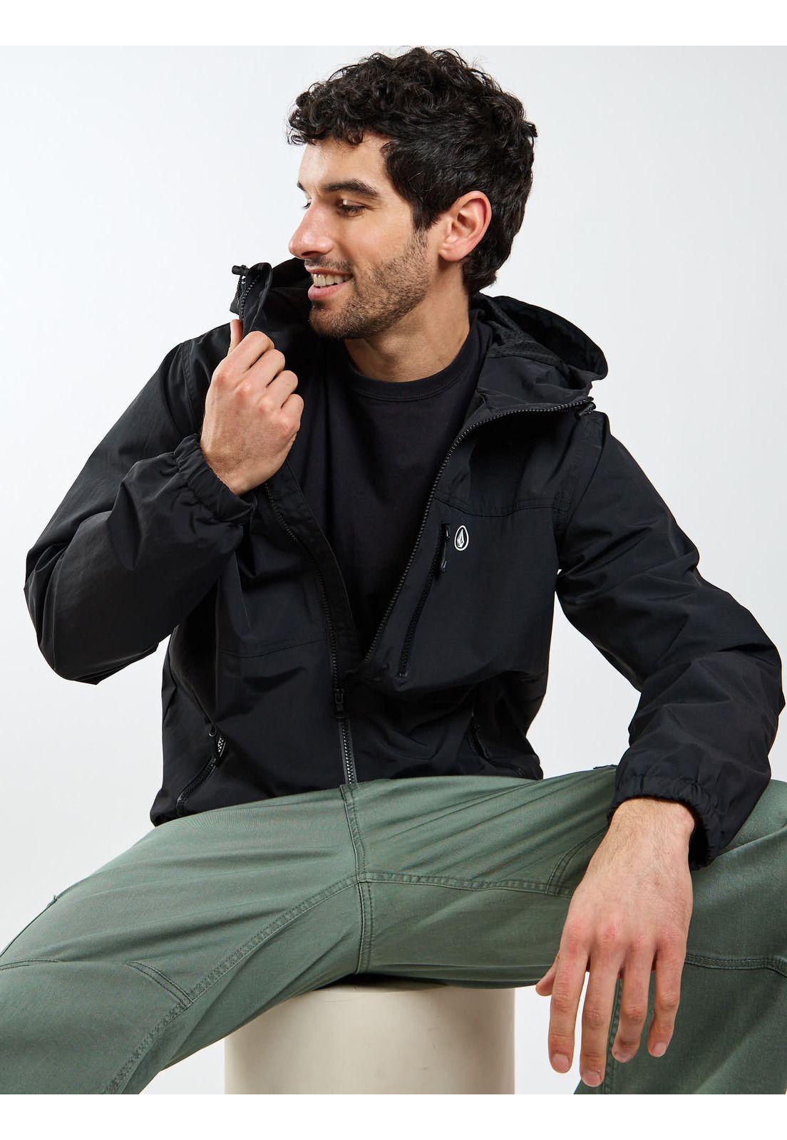 Cortaviento Pulse Negro Hombre Volcom-8