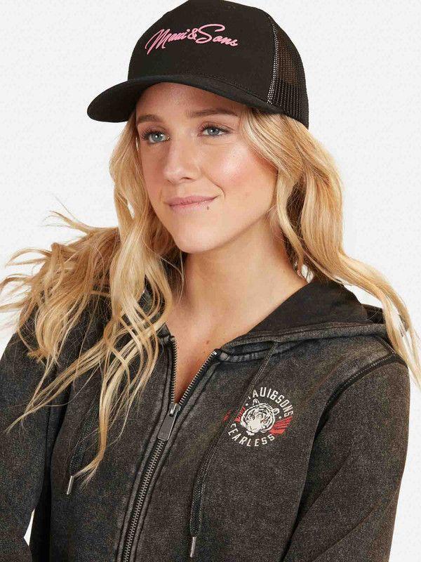 Poleron Power Tiger Mujer Negro Maui And Sons-2