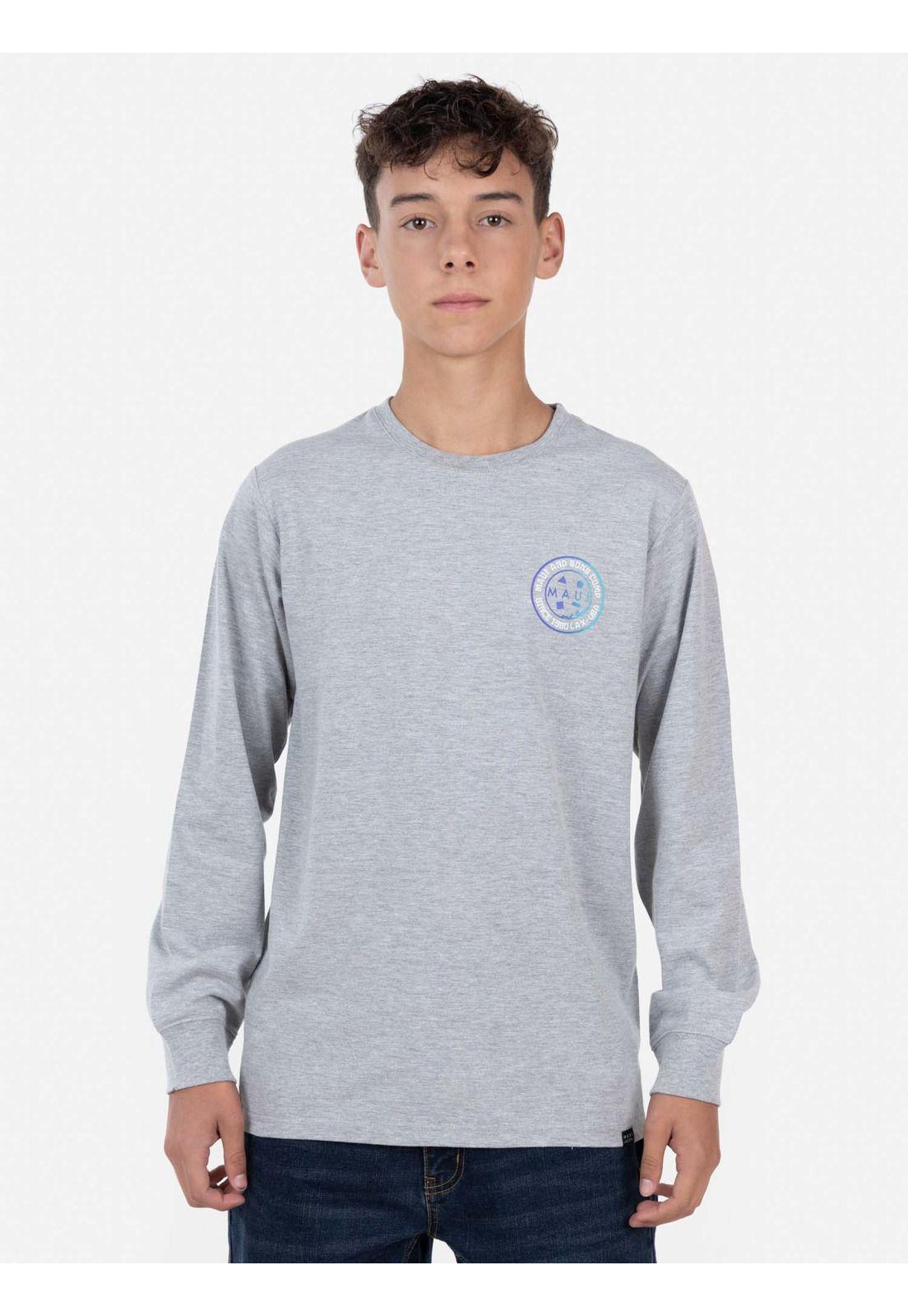 Polera VINTAGE COOKIE LS TEE Juvenil Gris Maui & Sons-0