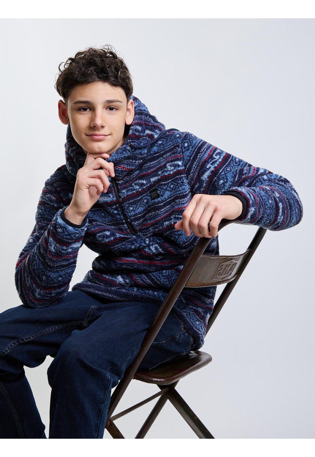 Poleron Chiporro Ancestral Multicolor Infantil Maui And Sons-7