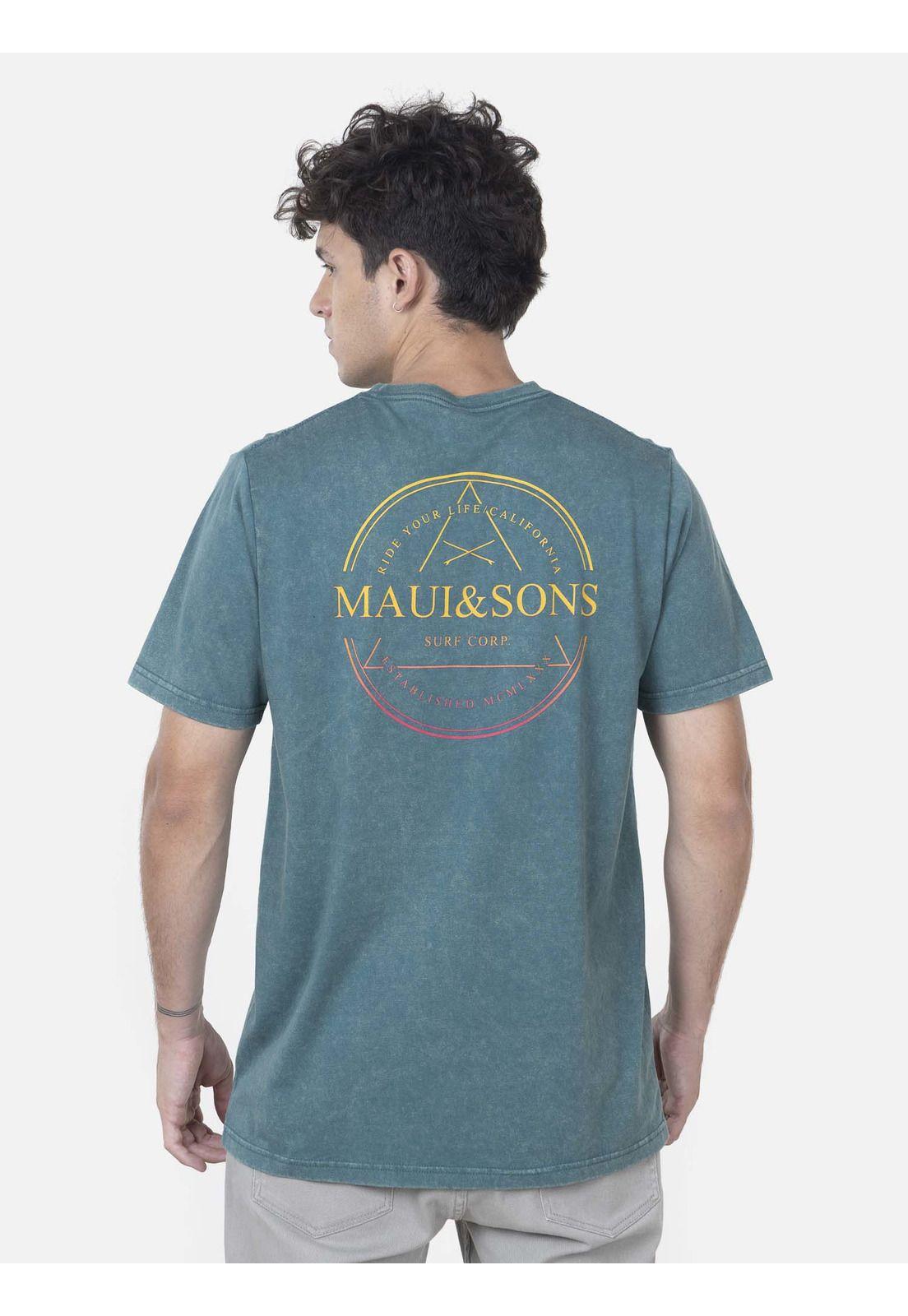 Polera Hombre SECRET SURF SS TEE Denim Maui and Sons-1