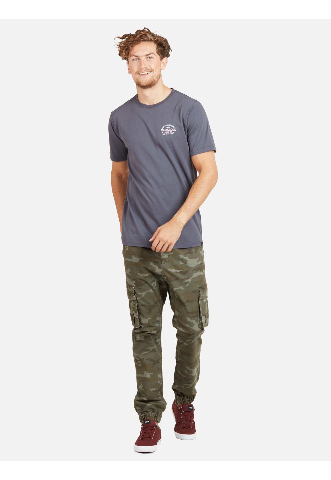 Polera SHARK CLASSIC SS TEE Hombre Gris Maui & Sons-3