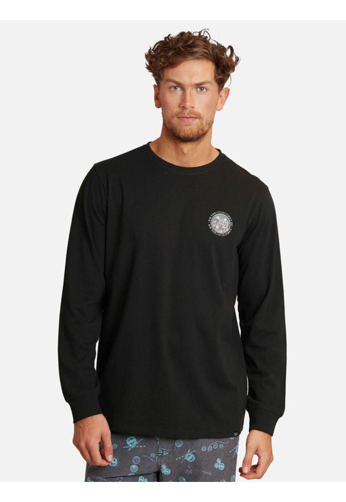 Polera Optical Cookie Hombre Negro Maui And Sons-0