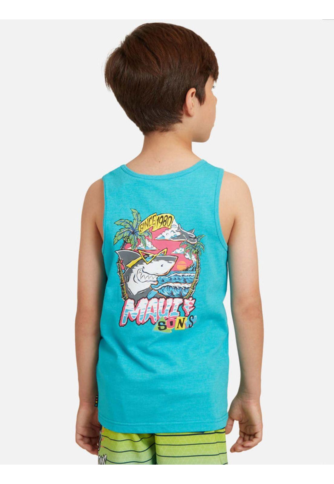 Polera My Vacations Niño Celeste Maui And Sons-1