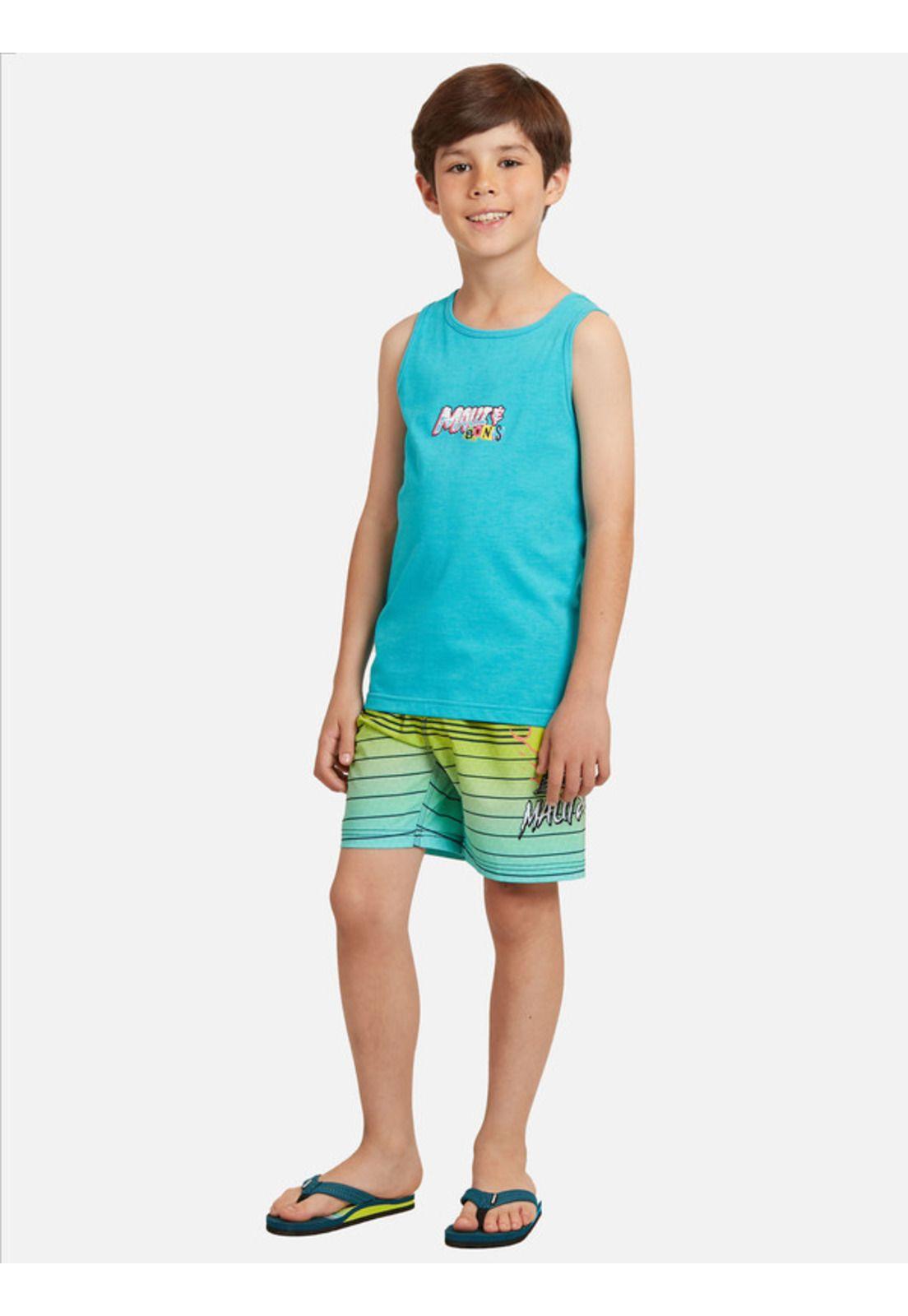 Polera My Vacations Niño Celeste Maui And Sons-3