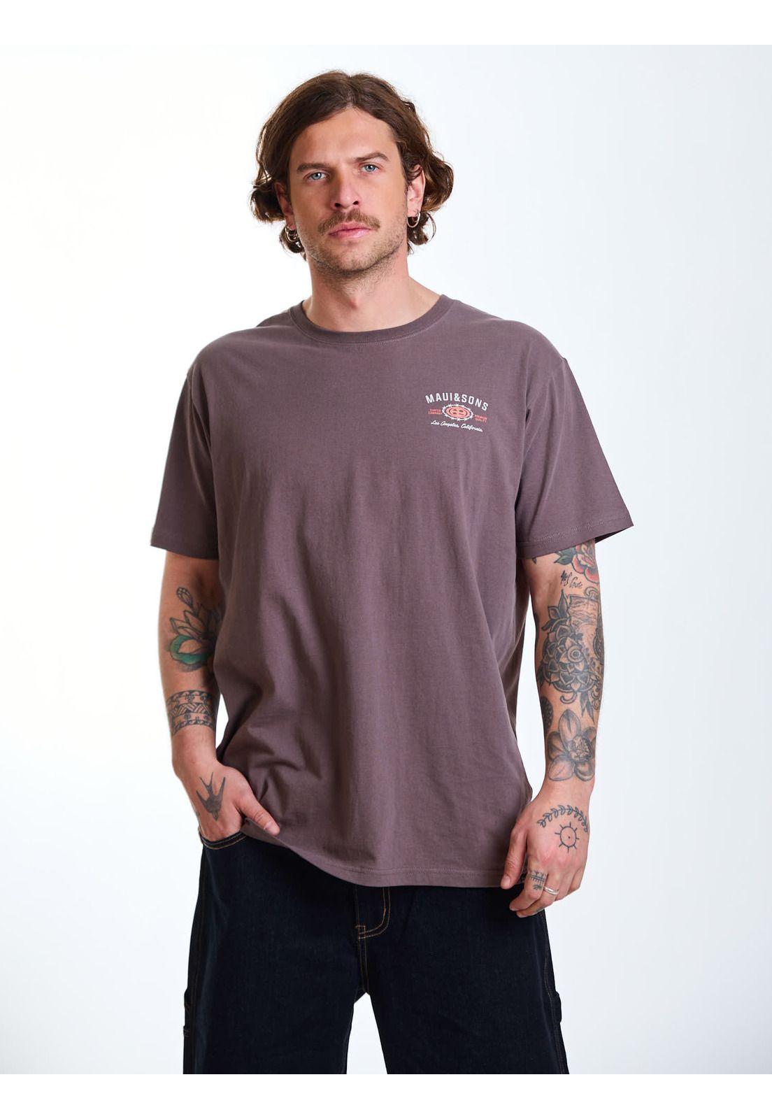 Polera MC Surfer Café Hombre Maui and Sons-6